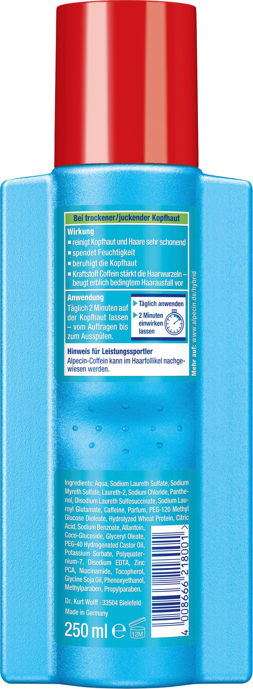 Produktbild Alpecin Hybrid Coffein-Shampoo 250ml 2 von 8