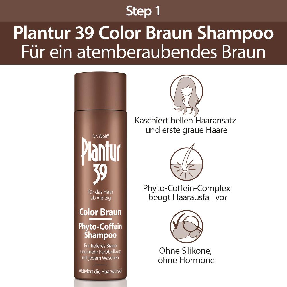 Produktbild Plantur 39 Phyto-Coffein Shampoo Color Braun 250ml 4 von 8
