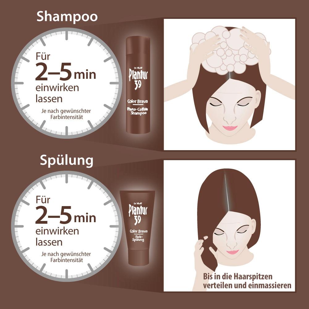 Produktbild Plantur 39 Phyto-Coffein Shampoo Color Braun 250ml 8 von 8