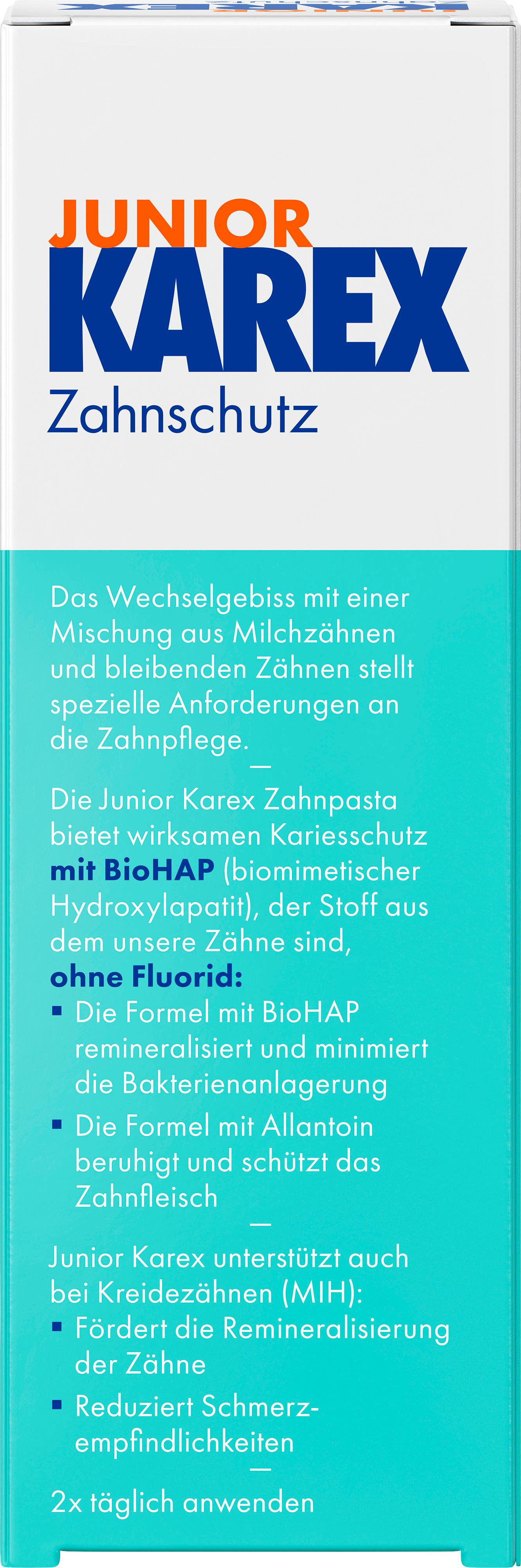 Produktbild Junior Karex Zahnpasta ohne Fluorid 2 von 8