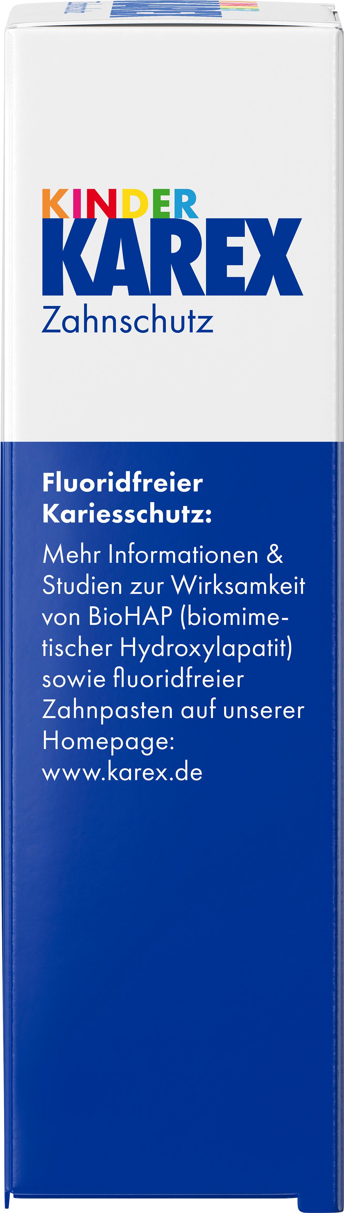 Produktbild Kinder Karex Zahnpasta ohne Fluorid 3 von 6