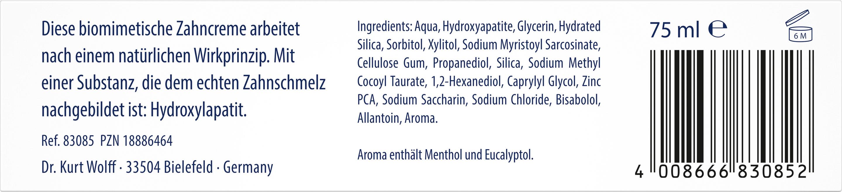 Produktbild Bioniq® Repair-Zahncreme sensitiv akut 6 von 6