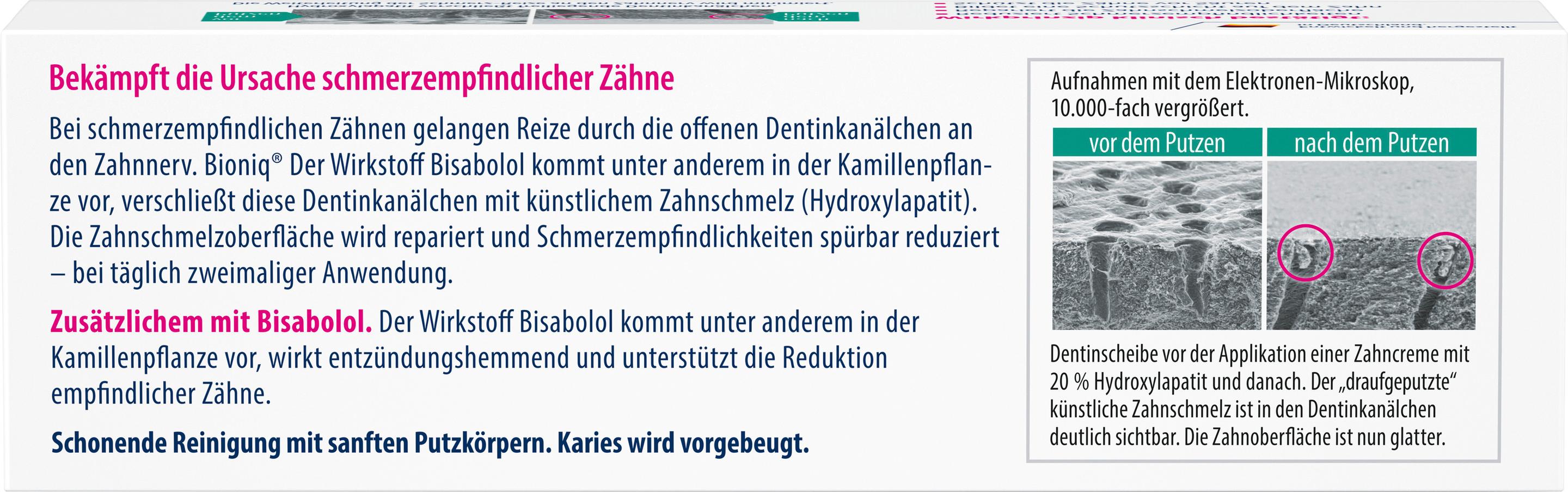Produktbild Bioniq® Repair-Zahncreme sensitiv akut 2 von 6