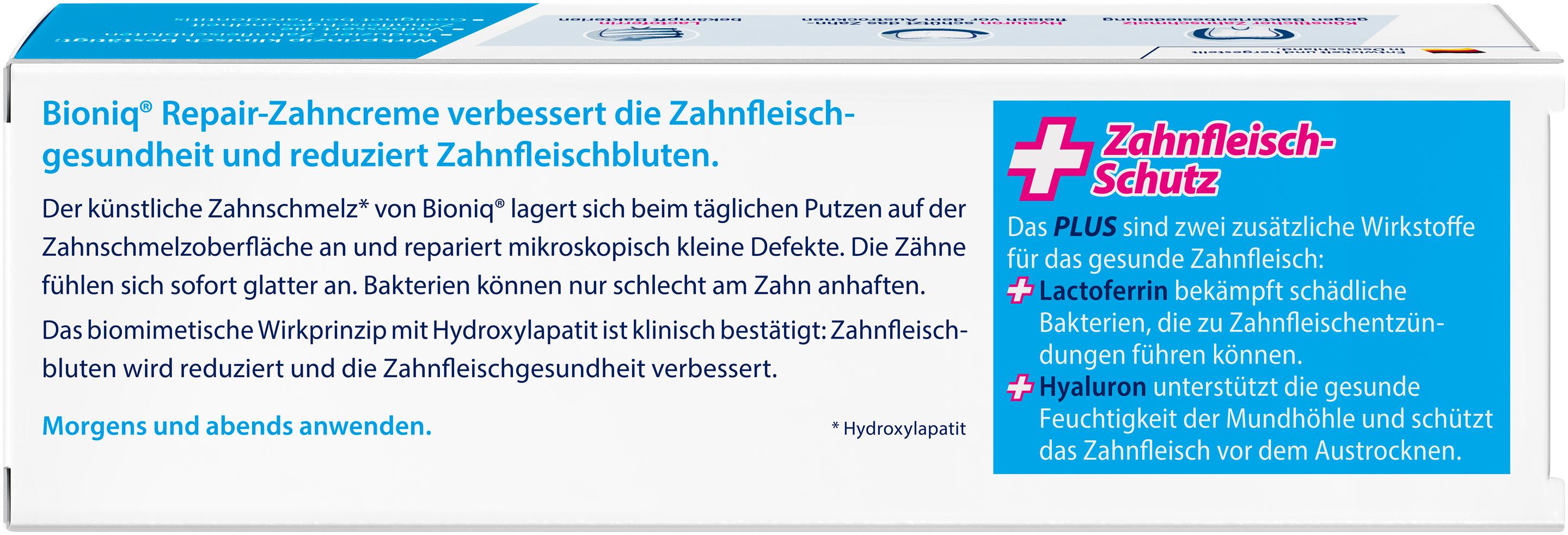 Produktbild Bioniq® Repair Zahncreme Zahnfleisch-Schutz 3 von 5
