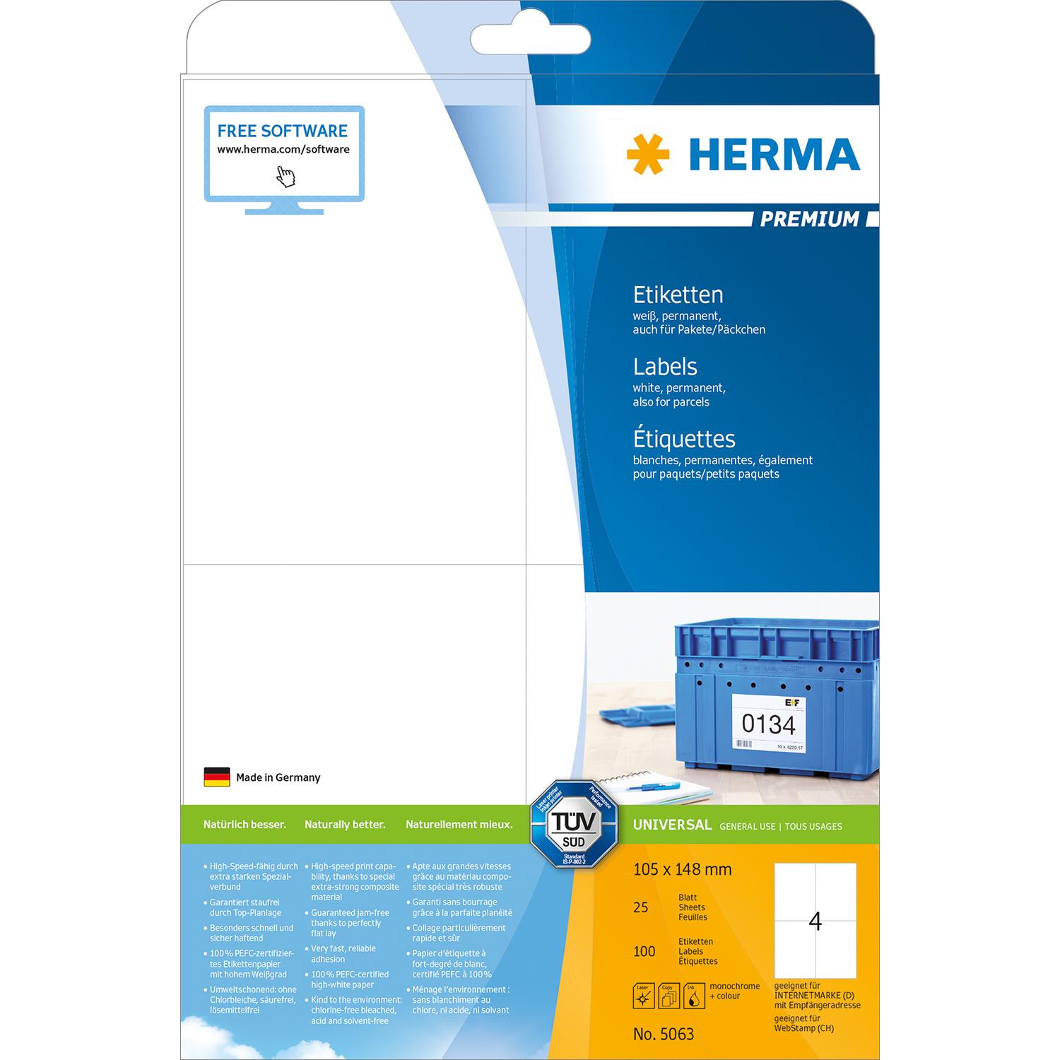 HERMA Premium Etiketten 105x148mm