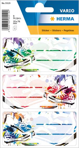 VARIO Schuletiketten Chucks