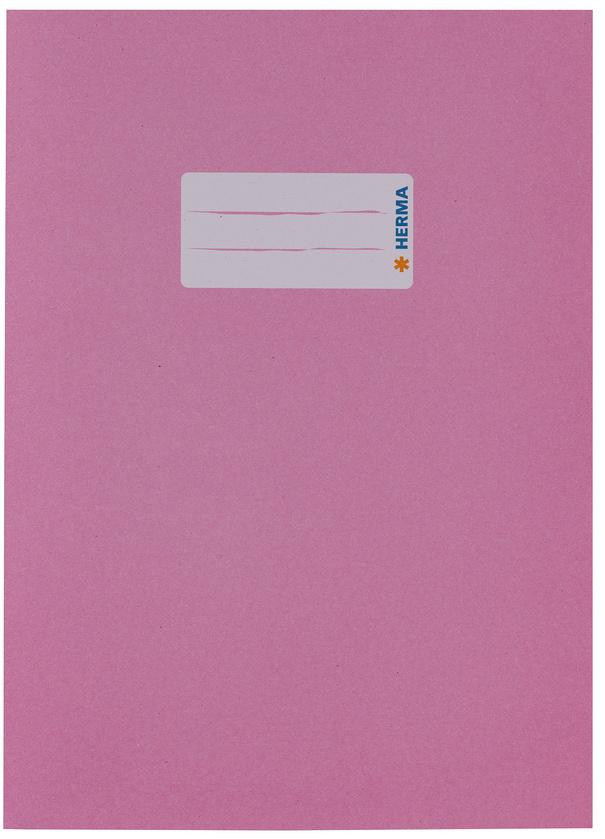 HERMA Hefthülle A5 aus Papier rosa