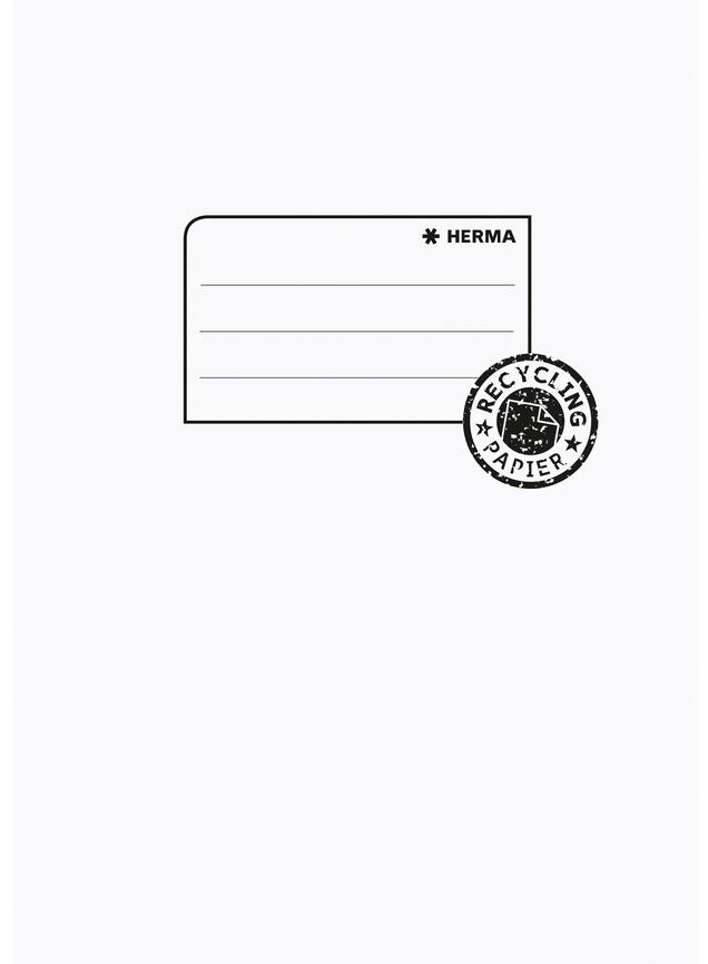 HERMA Hefthülle A5 aus Papier weiss