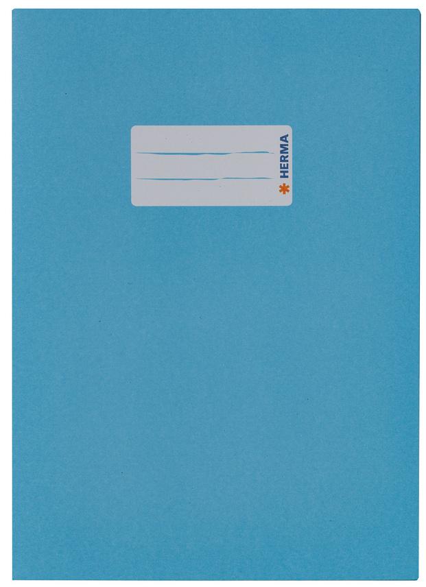 HERMA Hefthülle A5 aus Papier hellblau
