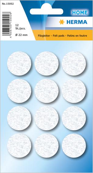 HERMA HOME Filzgleiter weiß Ø 22 mm