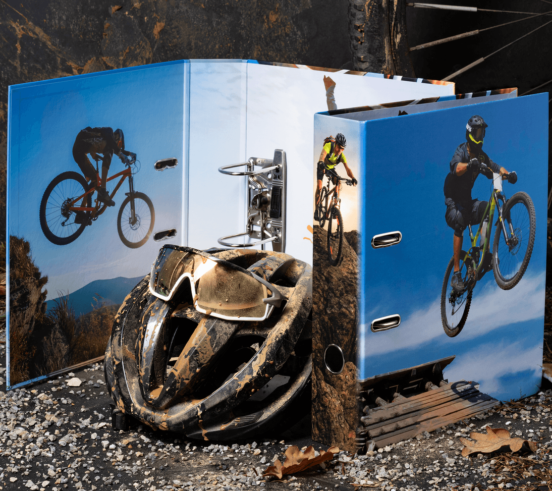 Produktbild HERMA Motiv-Ordner A4 Mountain Bike breit 4 von 5