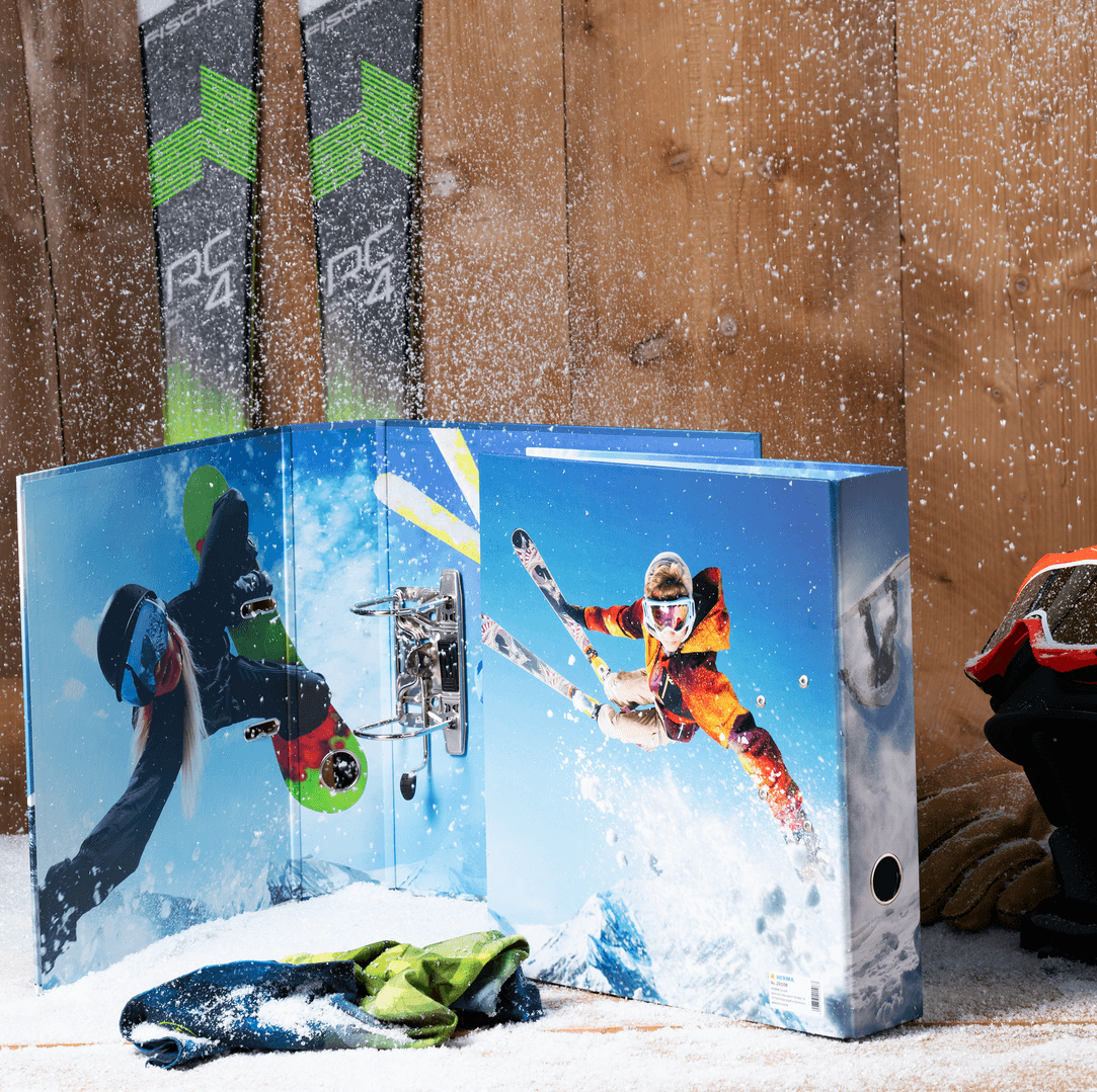 Produktbild HERMA Motiv-Ordner A4 Winter Sports breit 4 von 5