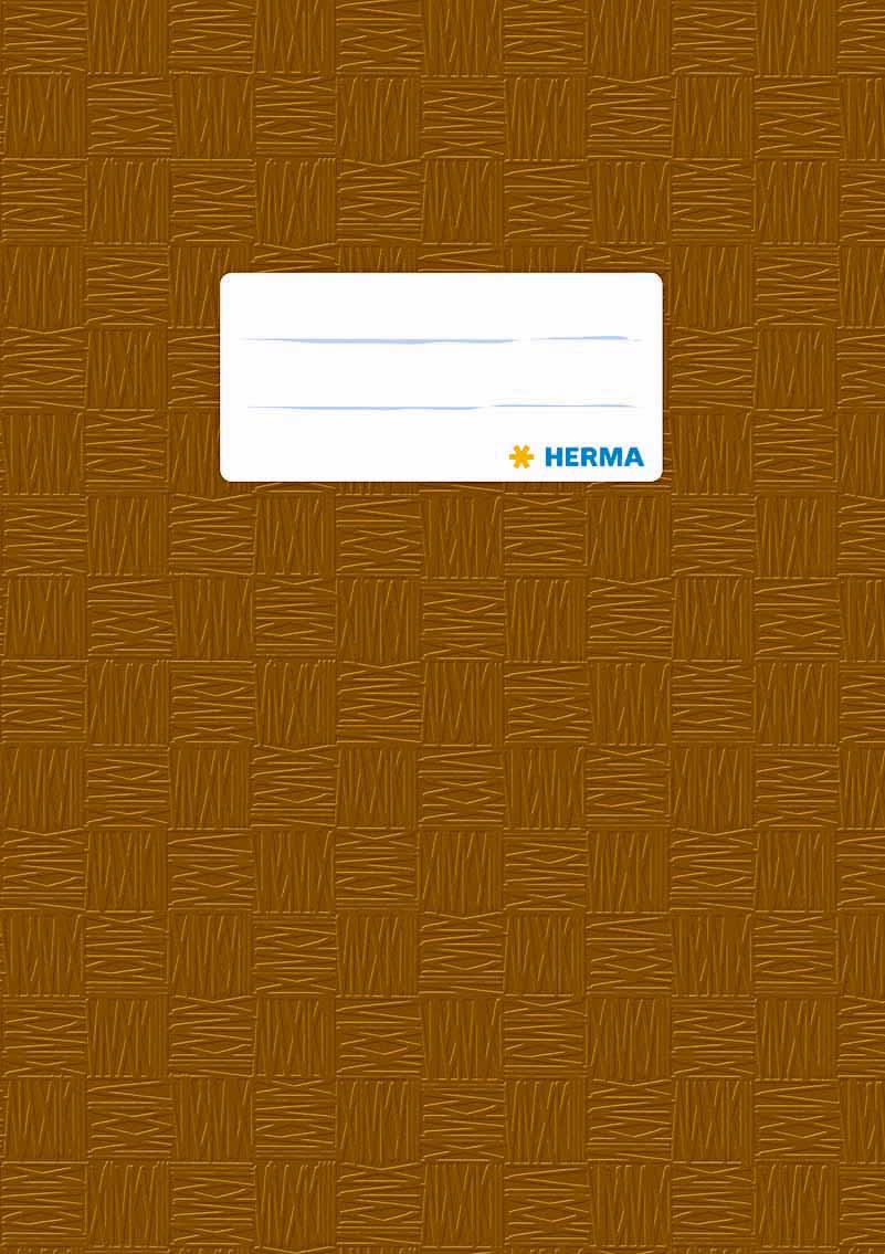 HERMA Hefthülle A5 gedeckt braun