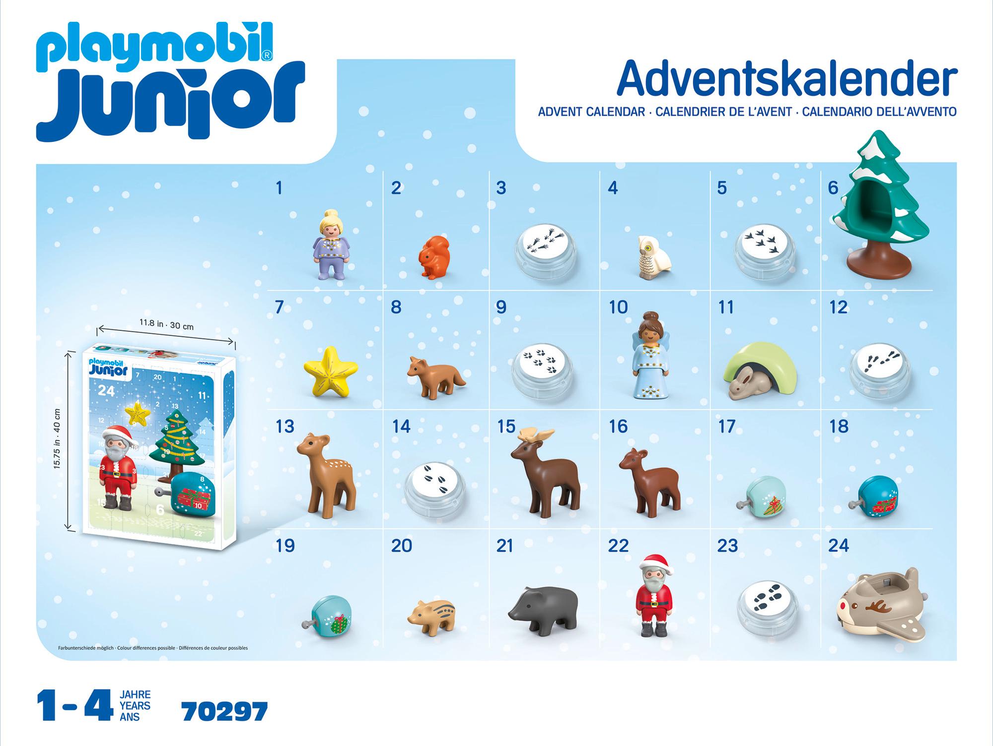 Produktbild PLAYMOBIL 70297 JUNIOR Adventskalender Schneeweihnacht 2 von 8