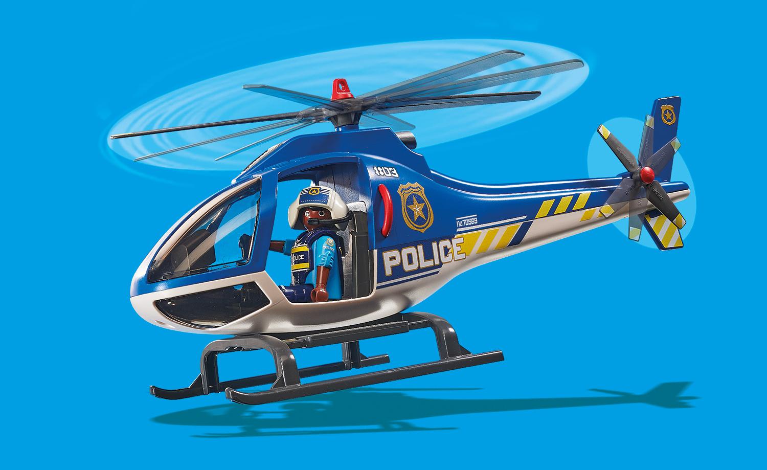 Produktbild PLAYMOBIL 70569 - City Action - Polizei-Hubschrauber: Fallschirm-Verfolgung 4 von 6