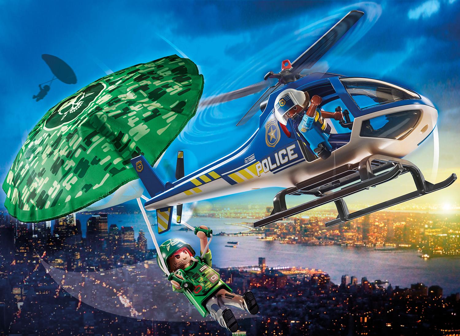 Produktbild PLAYMOBIL 70569 - City Action - Polizei-Hubschrauber: Fallschirm-Verfolgung 5 von 6
