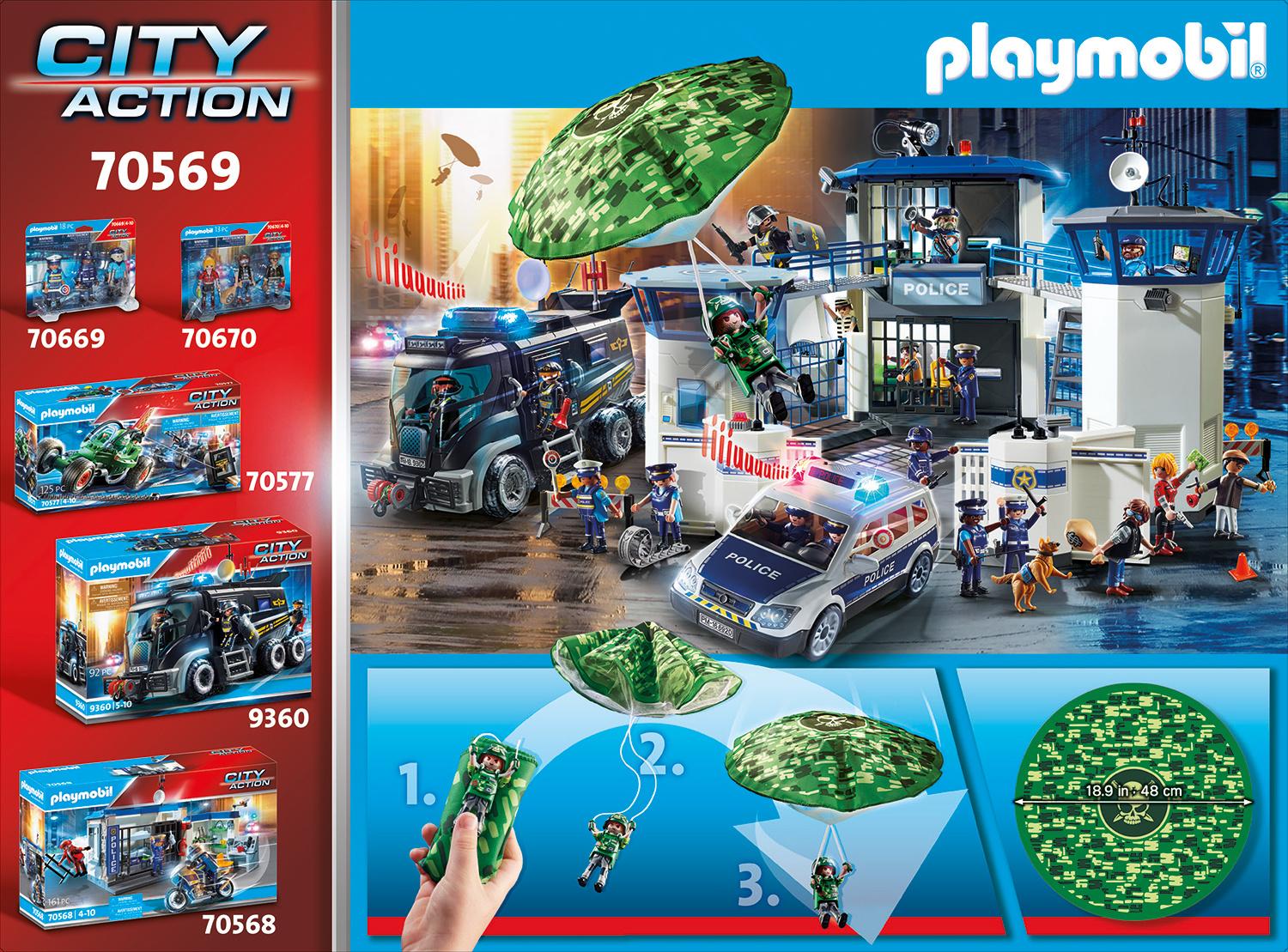 Produktbild PLAYMOBIL 70569 - City Action - Polizei-Hubschrauber: Fallschirm-Verfolgung 6 von 6