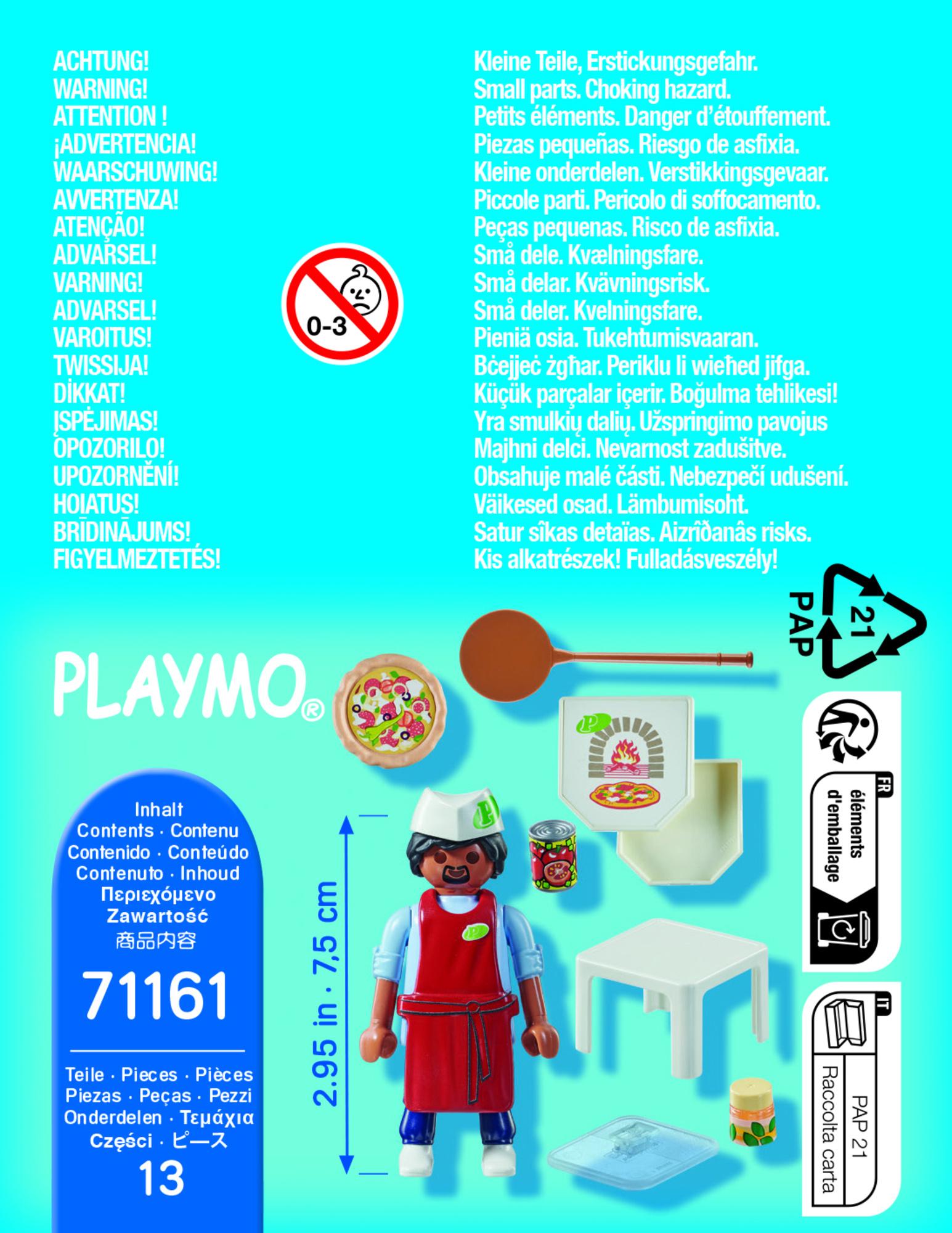 Produktbild PLAYMOBIL 71161 - Special Plus - Pizzabäcker 2 von 5