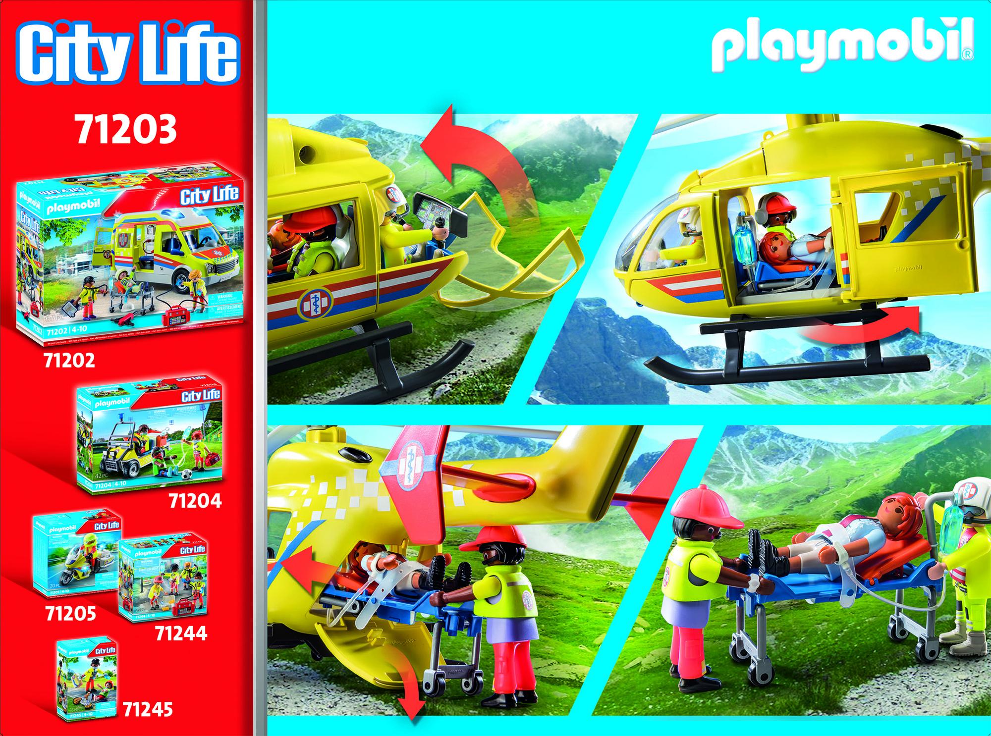 Produktbild PLAYMOBIL 71203 - City Life - Rettungshelikopter 2 von 6