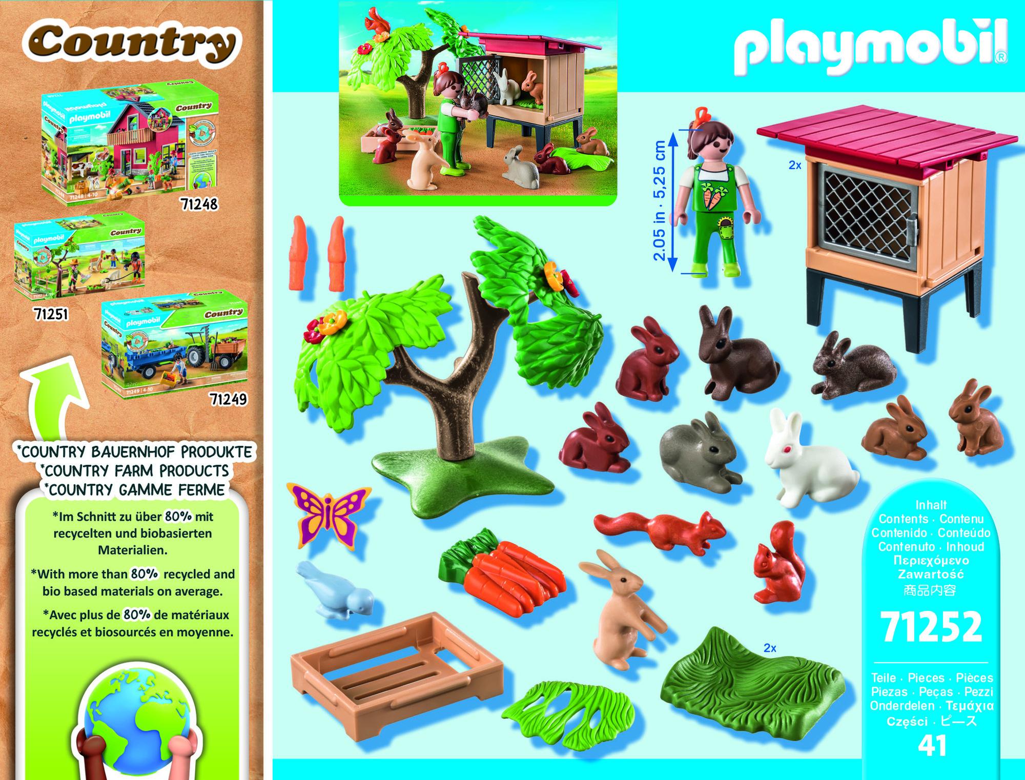 Produktbild PLAYMOBIL 71252 - Country - Kaninchenstall 2 von 4