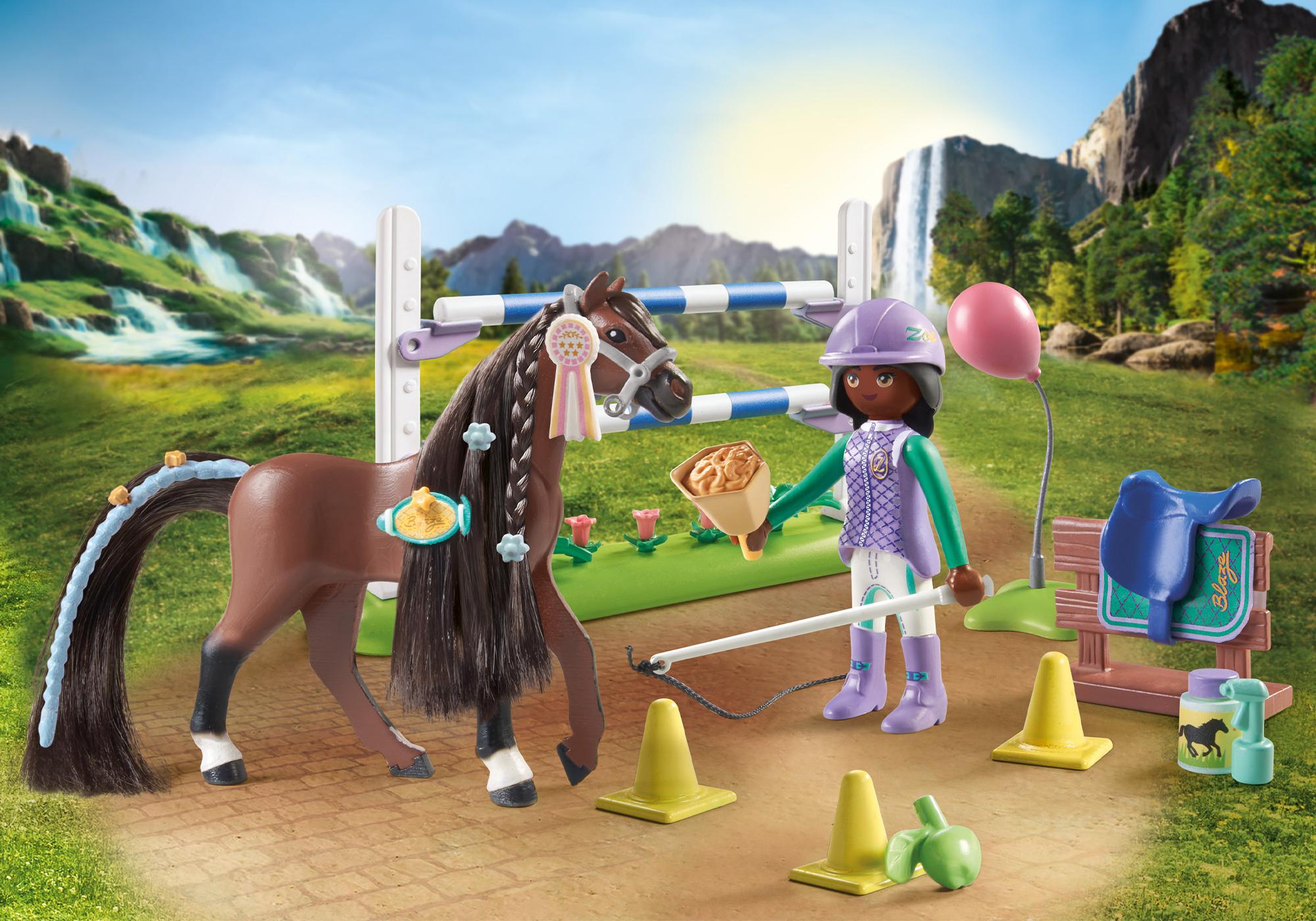 Produktbild PLAYMOBIL 71355 - Horses of Waterfall - Zoe&Blaze mit Turnierparcours 8 von 8