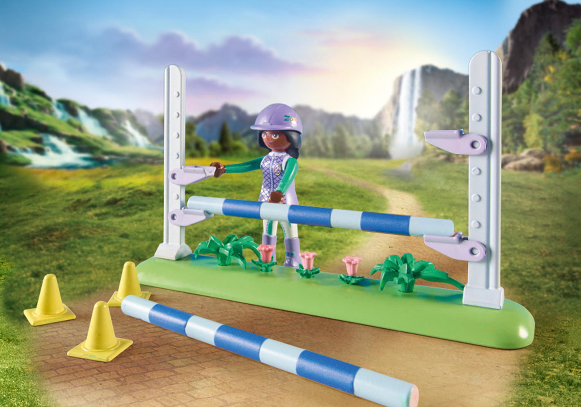 Produktbild PLAYMOBIL 71355 - Horses of Waterfall - Zoe&Blaze mit Turnierparcours 3 von 8