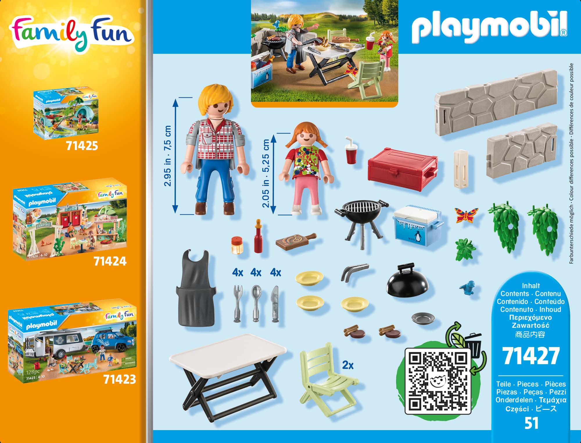Produktbild PLAYMOBIL 71427 - Family Fun - Gemeinsames Grillen 4 von 5