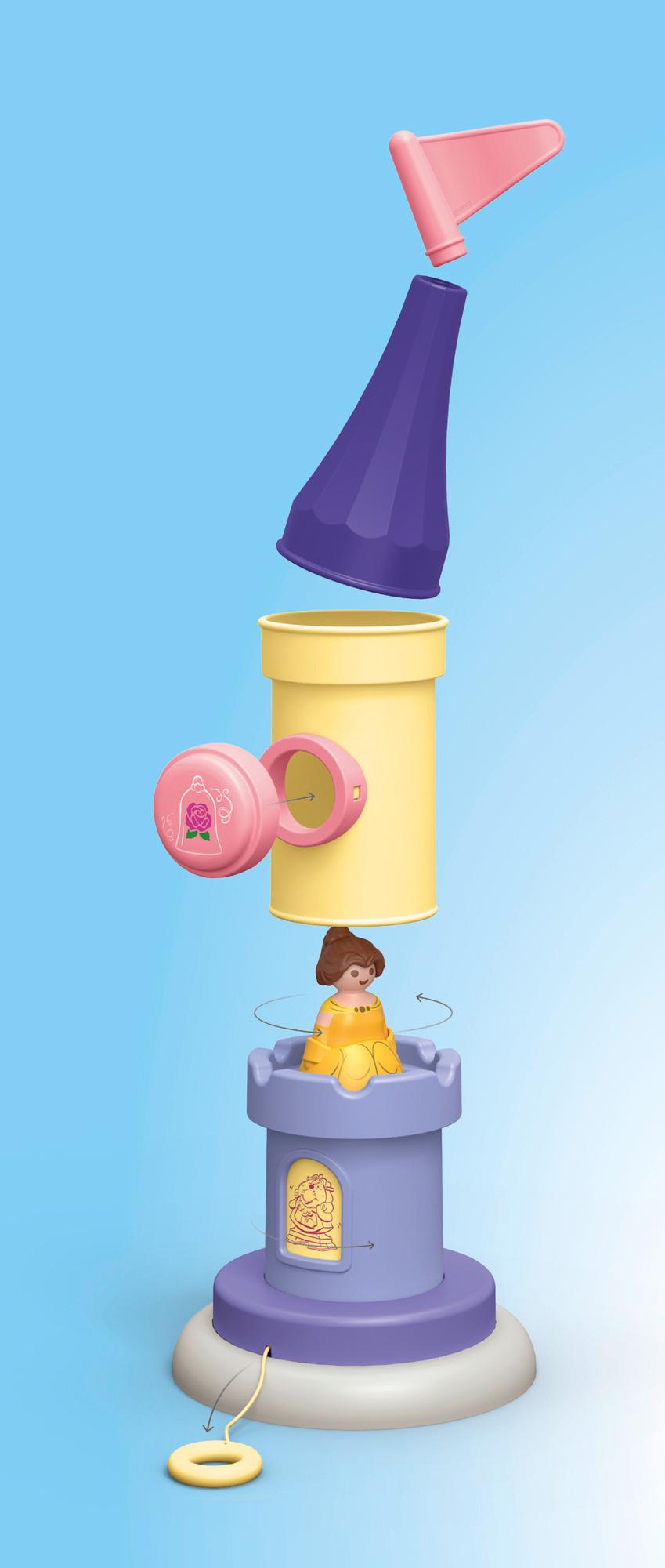 Produktbild PLAYMOBIL 71458 JUNIOR&Disney: Belles Spielturm mit Melodie 5 von 8
