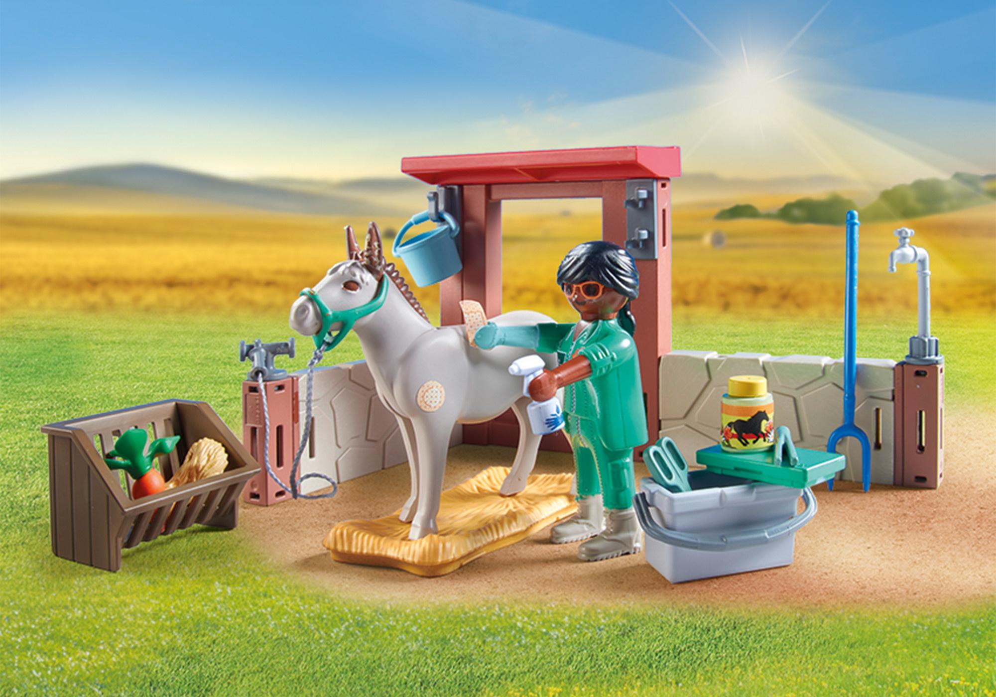 Produktbild PLAYMOBIL 71471 - Country - Tierarzteinsatz bei den Eseln 3 von 6