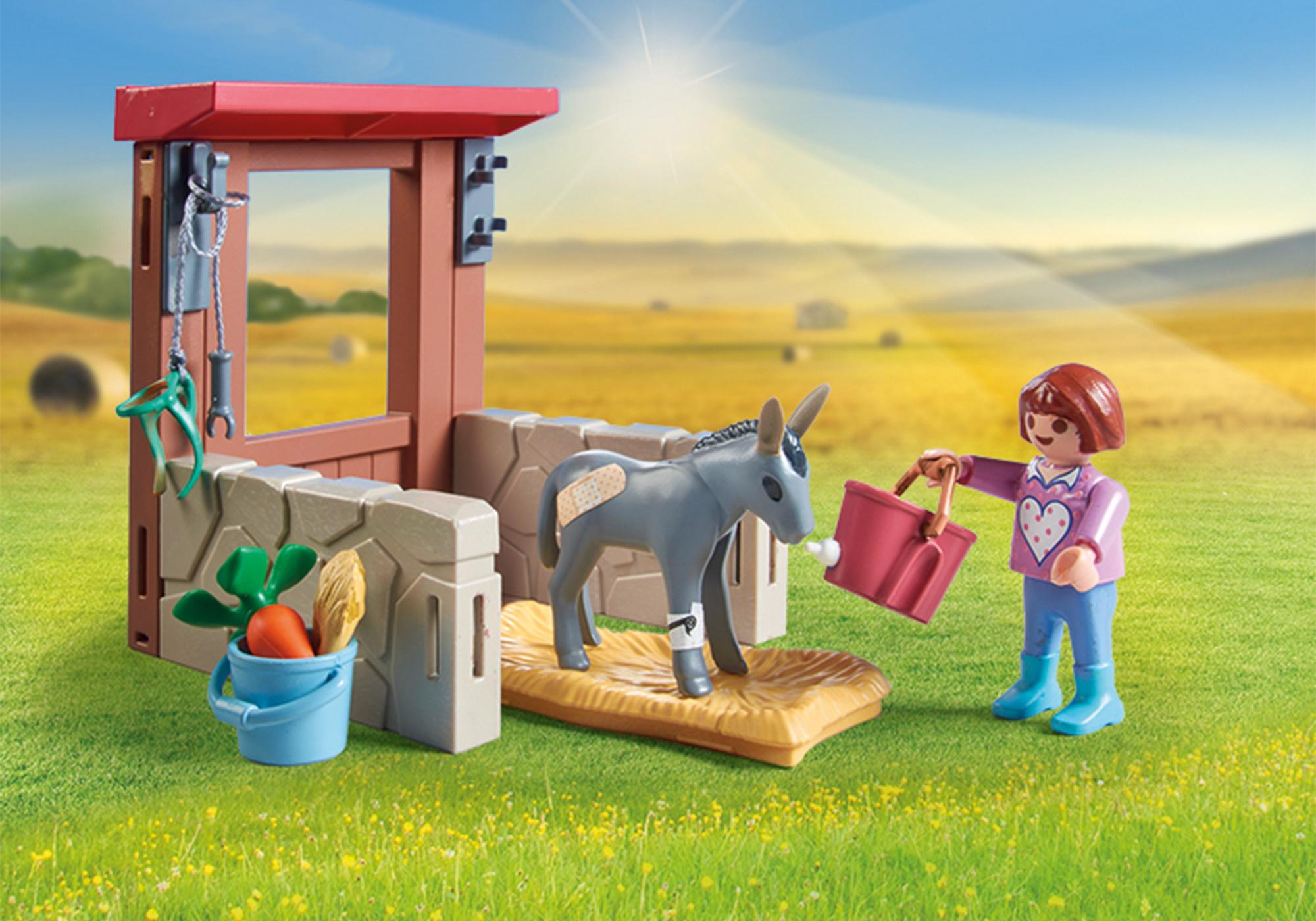 Produktbild PLAYMOBIL 71471 - Country - Tierarzteinsatz bei den Eseln 6 von 6