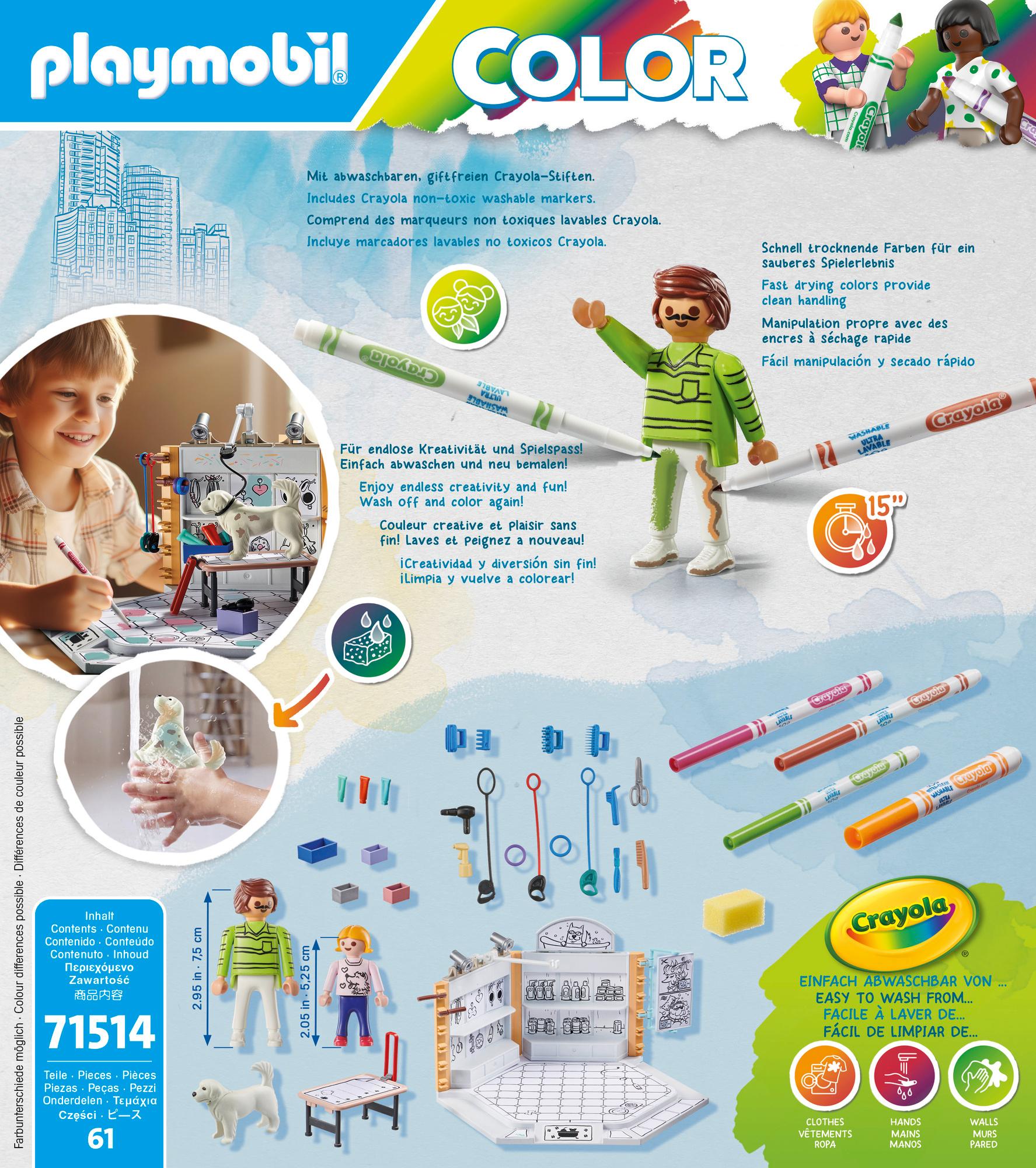 Produktbild PLAYMOBIL 71514 - COLOR - Hundesalon 2 von 7