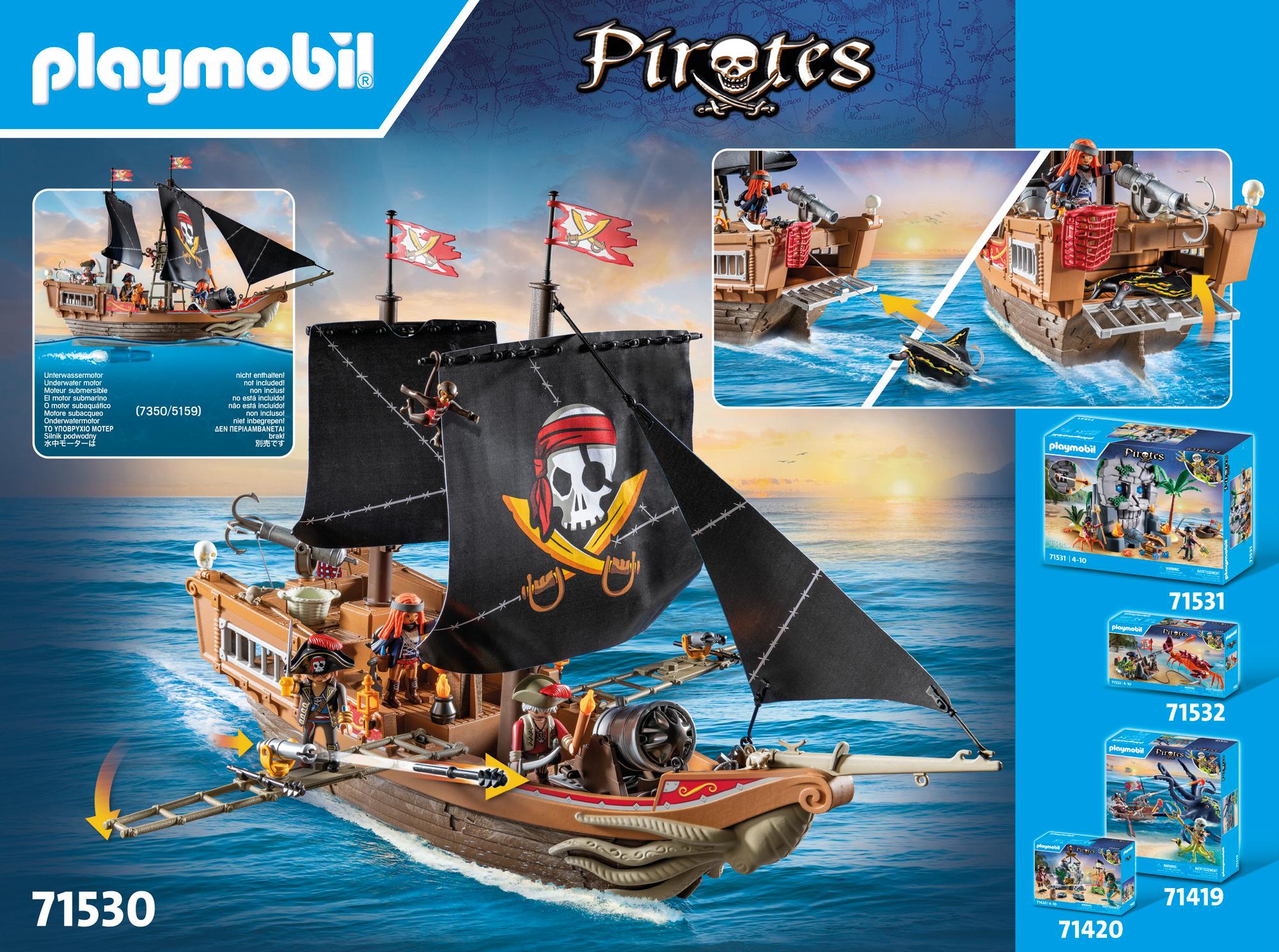 Produktbild PLAYMOBIL 71530 Großes Piratenschiff 2 von 6