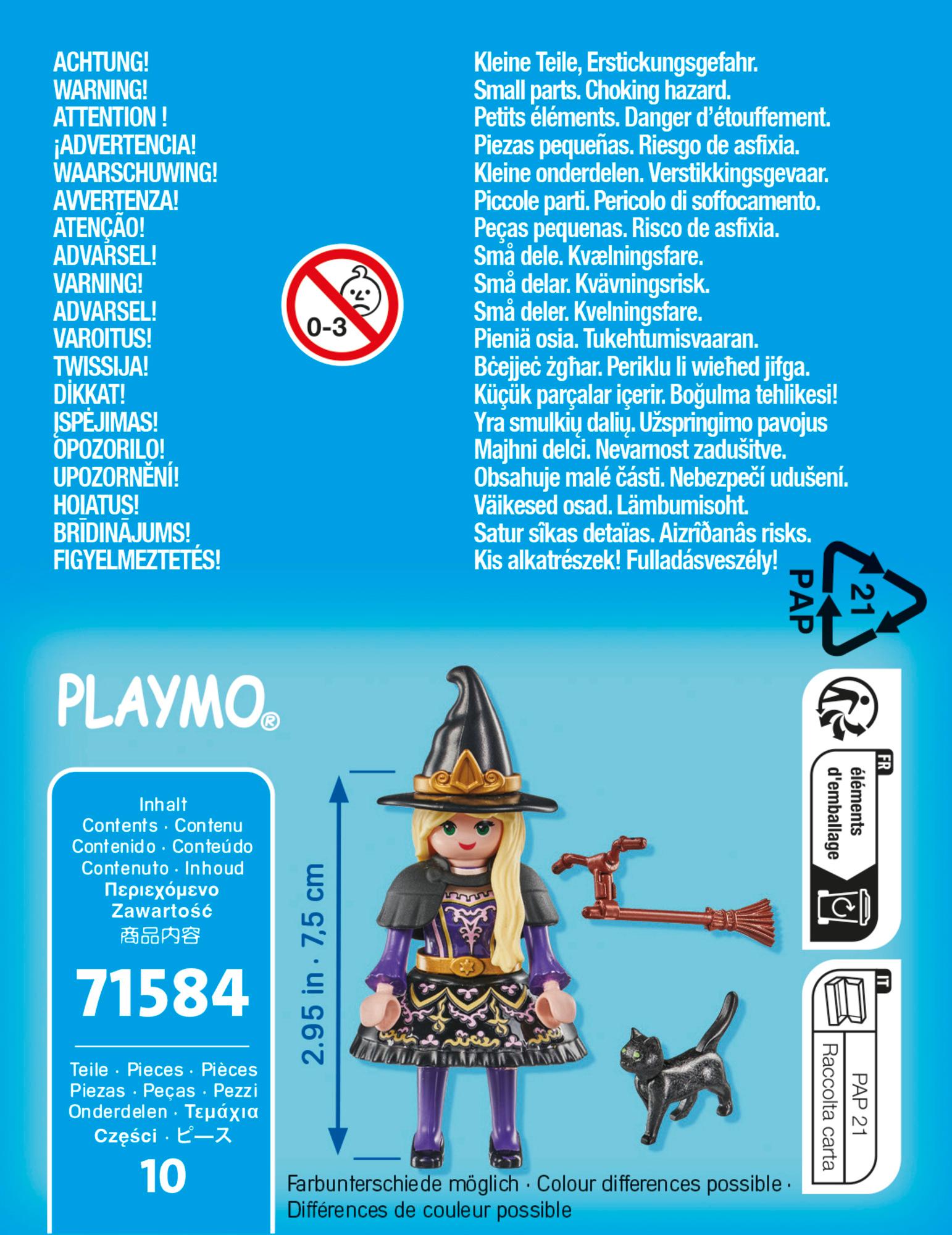 Produktbild PLAYMOBIL 71584 - Special Plus - Hexe mit Katze 2 von 4