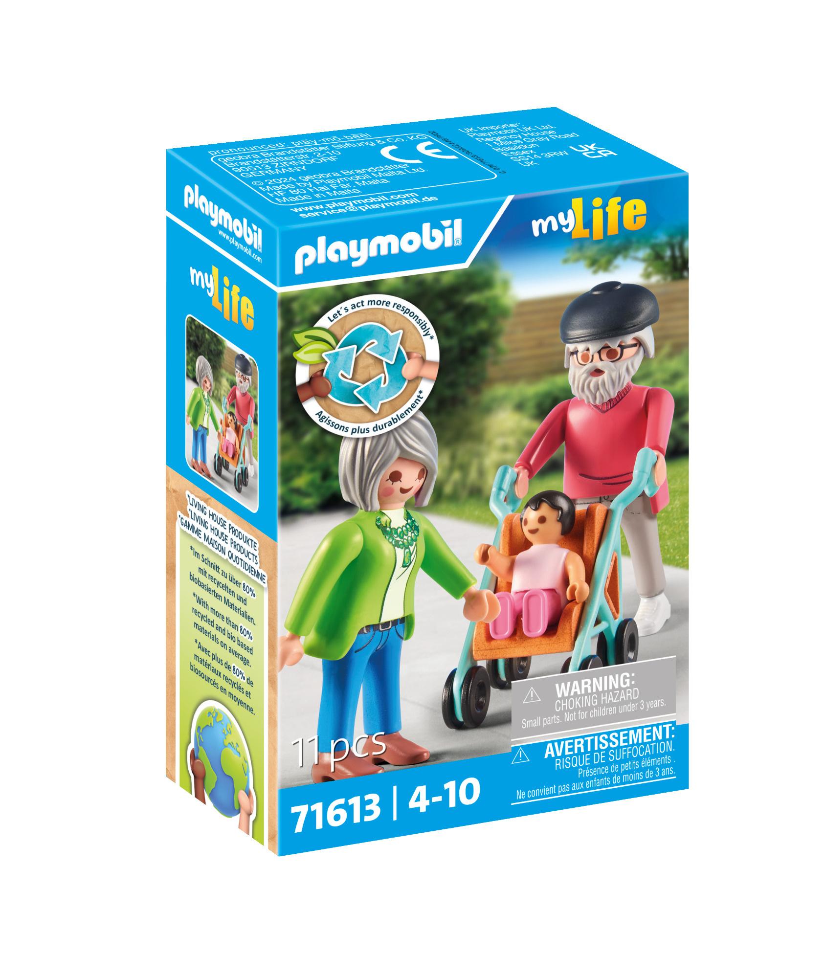 PLAYMOBIL 71613 - my Life - Großeltern mit Baby