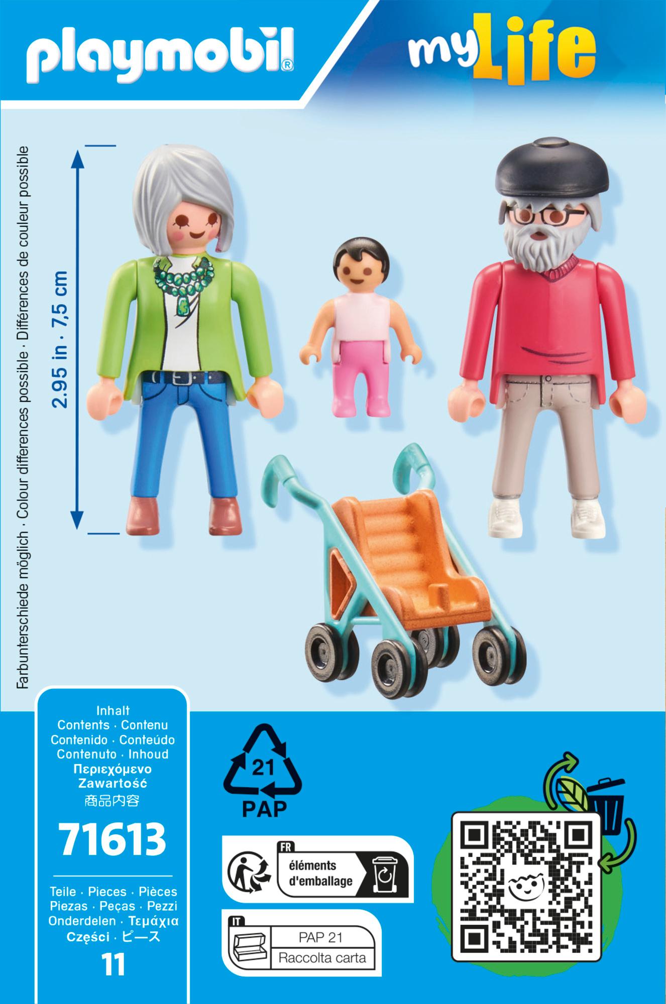 Produktbild PLAYMOBIL 71613 - my Life - Großeltern mit Baby 2 von 4