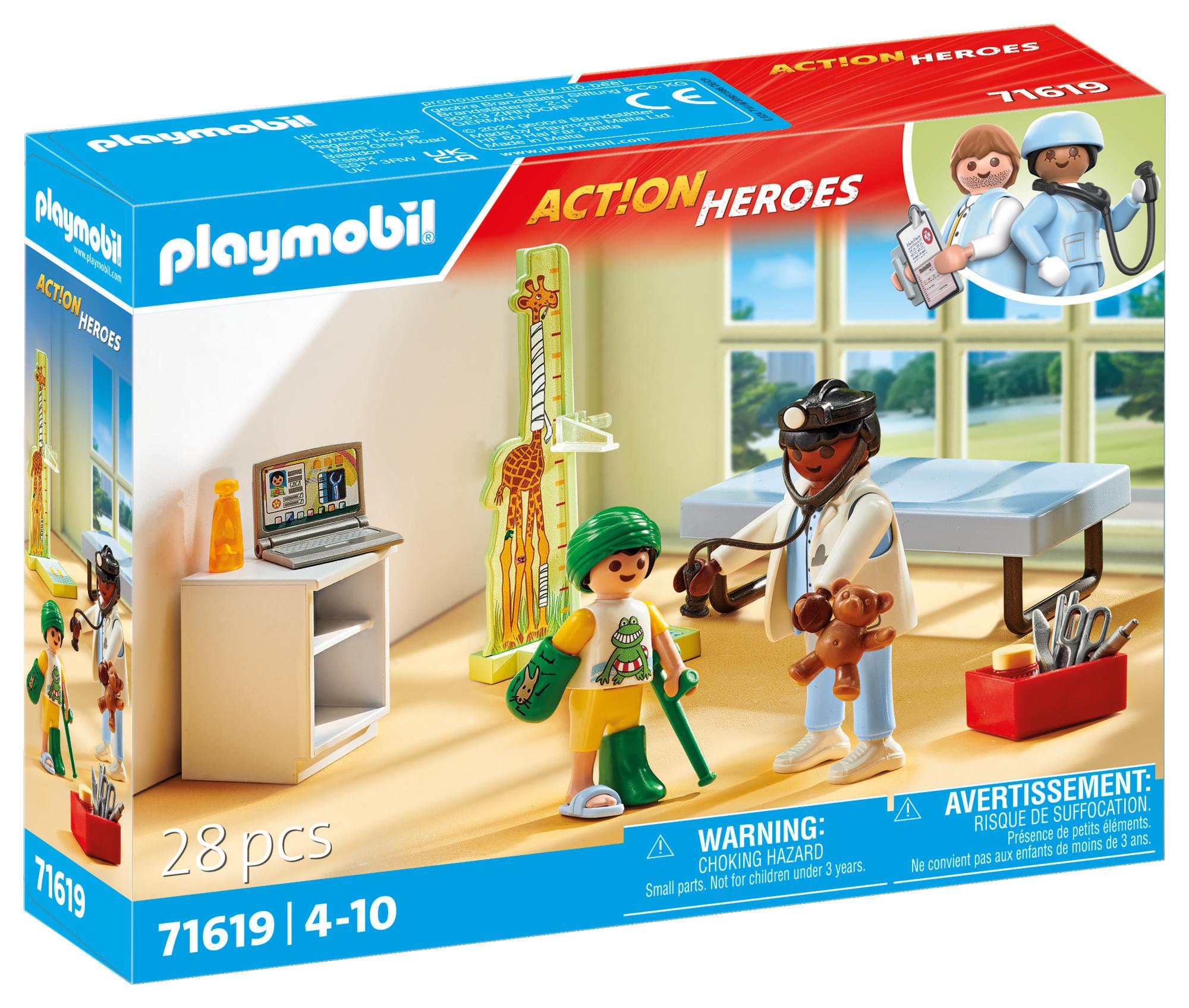 PLAYMOBIL 71619 - City Life - Kinderarzt mit Teddybär