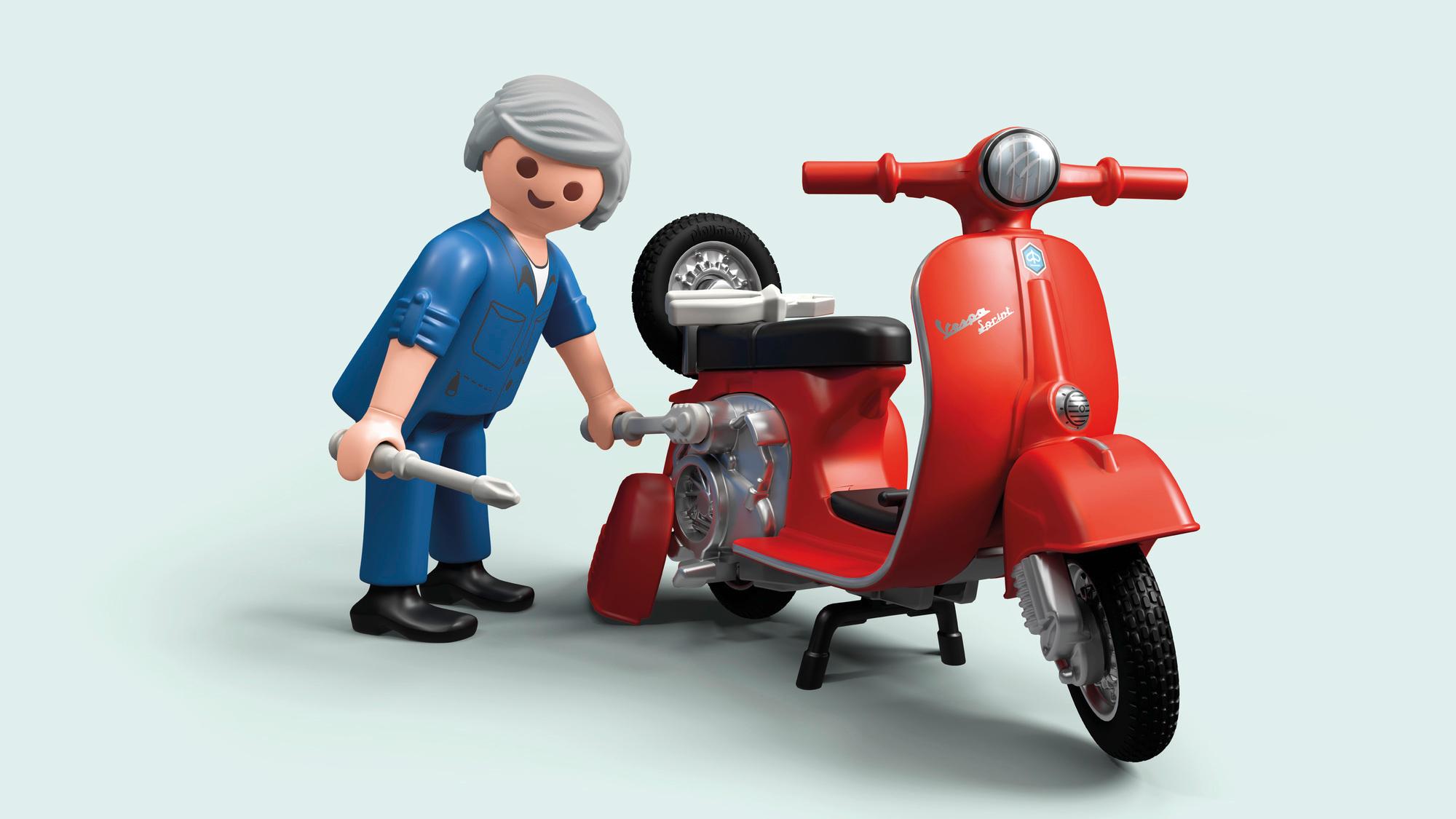 Produktbild PLAYMOBIL 71620 60er Vespa Werkstatt 6 von 8