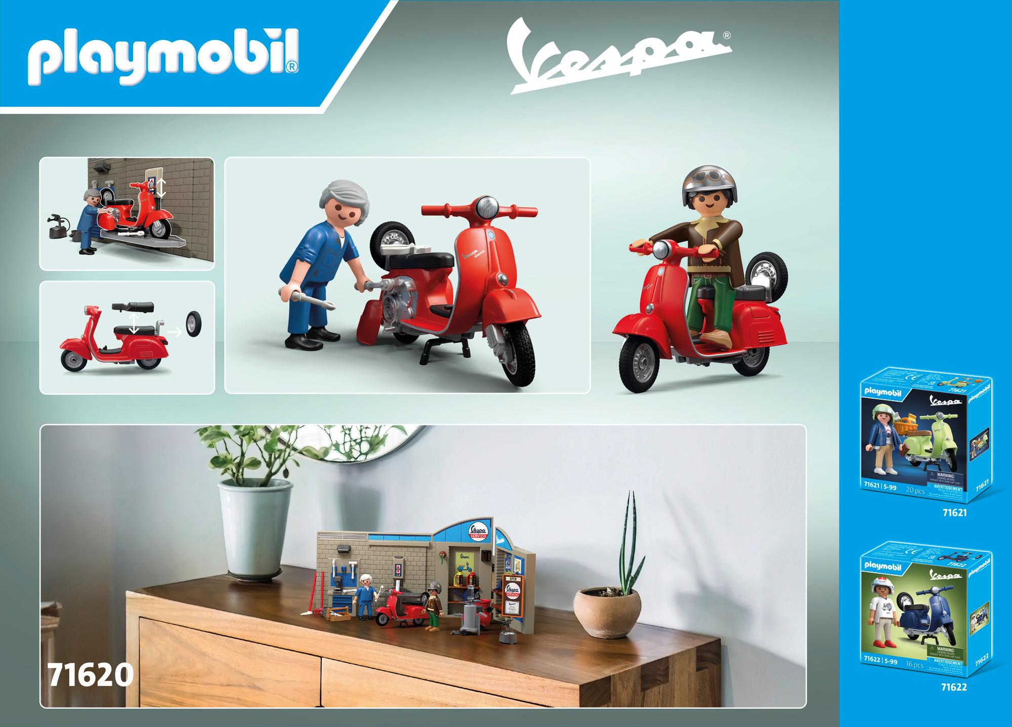 Produktbild PLAYMOBIL 71620 60er Vespa Werkstatt 2 von 8