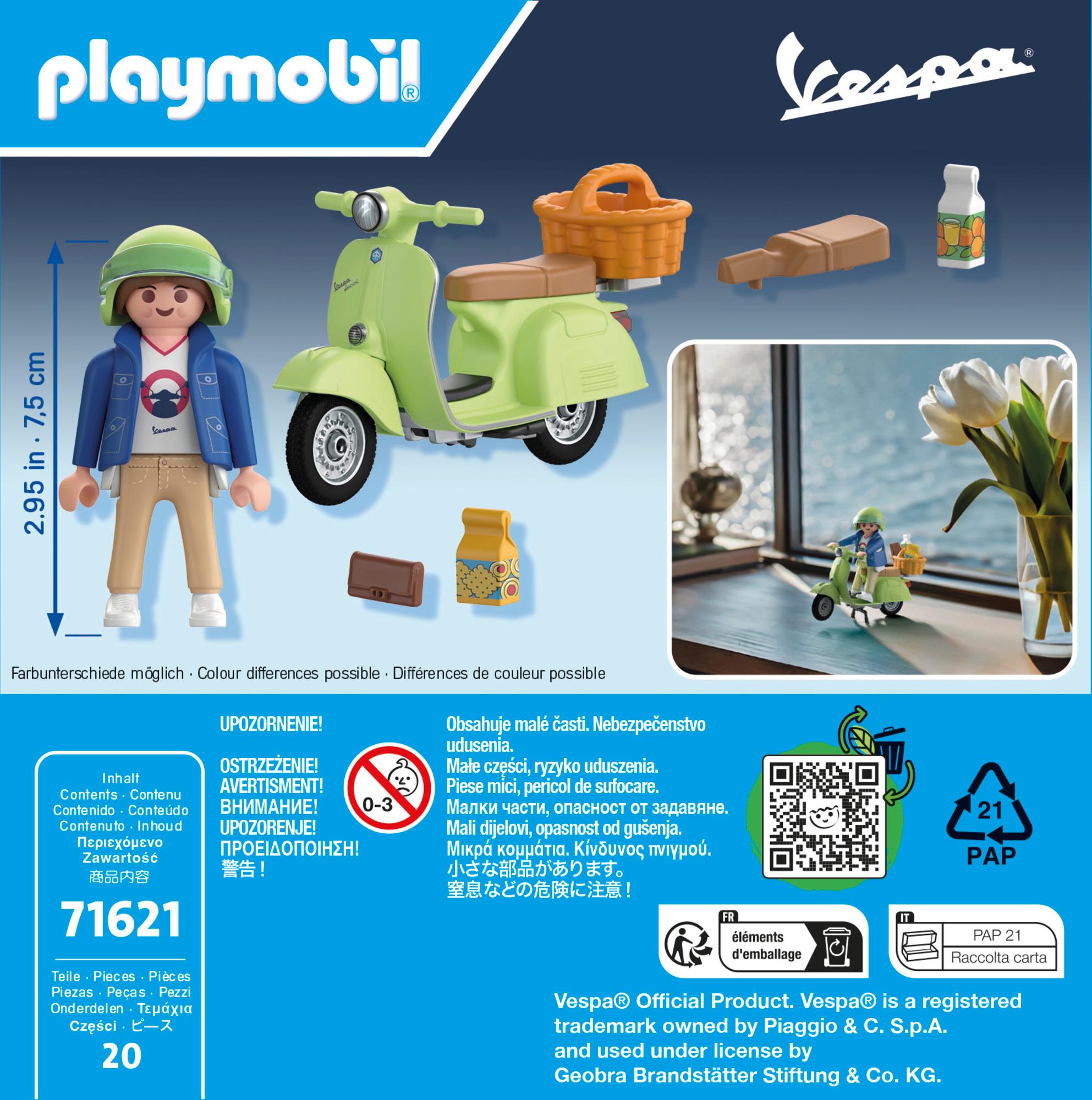 Produktbild PLAYMOBIL 71621 1969 Vespa 150 Sprint Veloce, Hellgrün 2 von 4