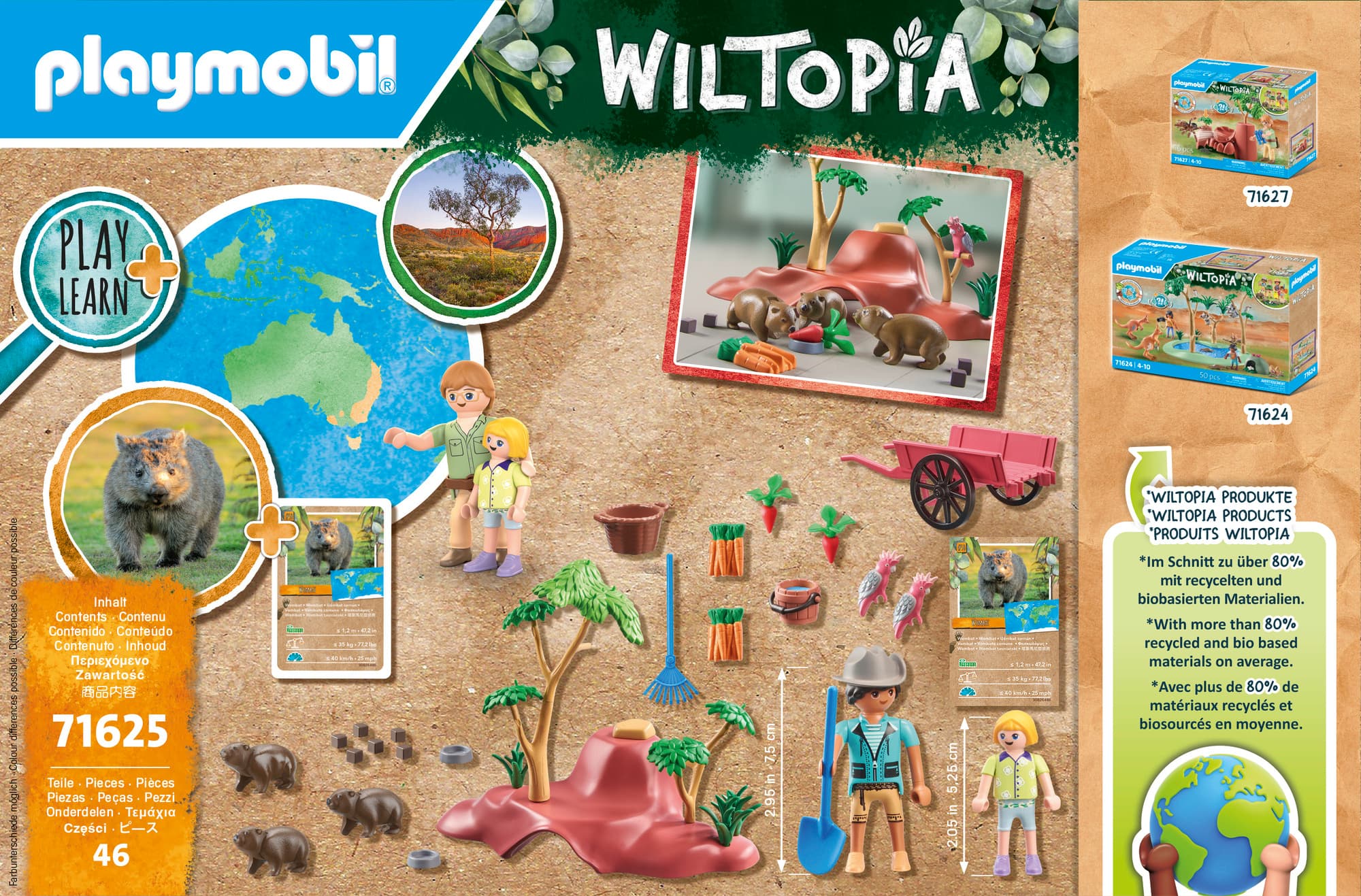 Produktbild PLAYMOBIL 71625 WILTOPIA Wombat Unterschlupf 2 von 5