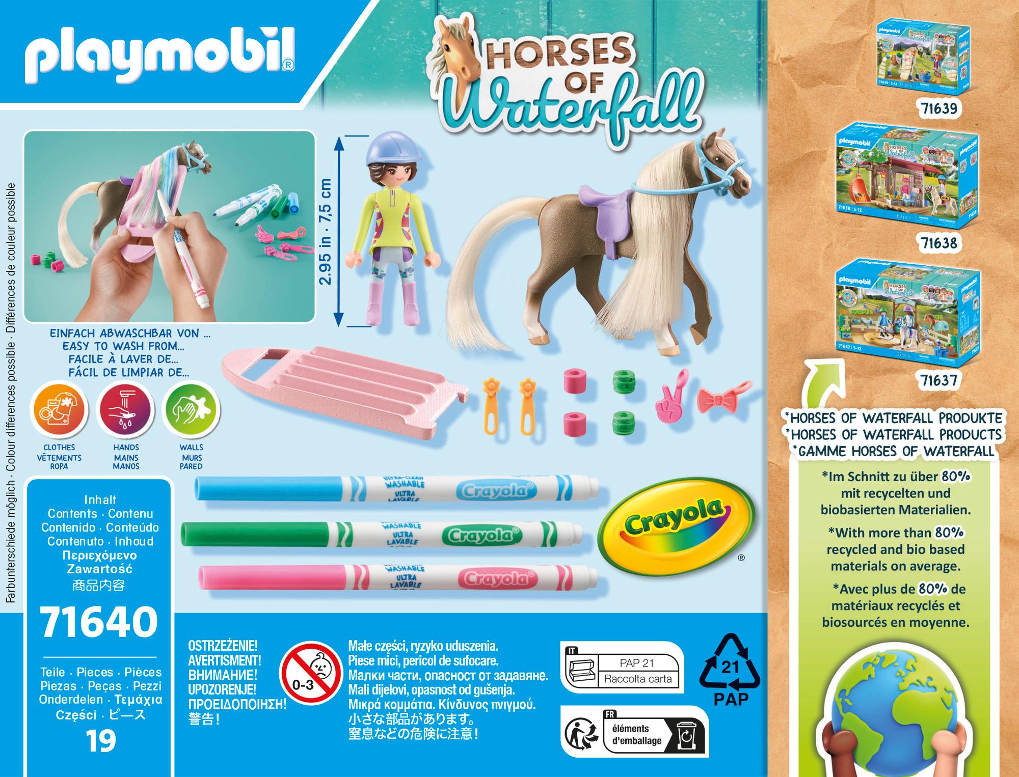 Produktbild PLAYMOBIL 71640 - Horses of Waterfall - Kreativset mit Pferd und Stiften 2 von 4