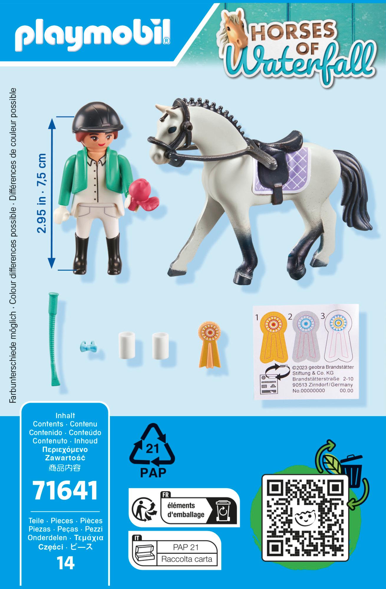 Produktbild PLAYMOBIL 71641 - Horses of Waterfall - Turnierreiterin 2 von 4