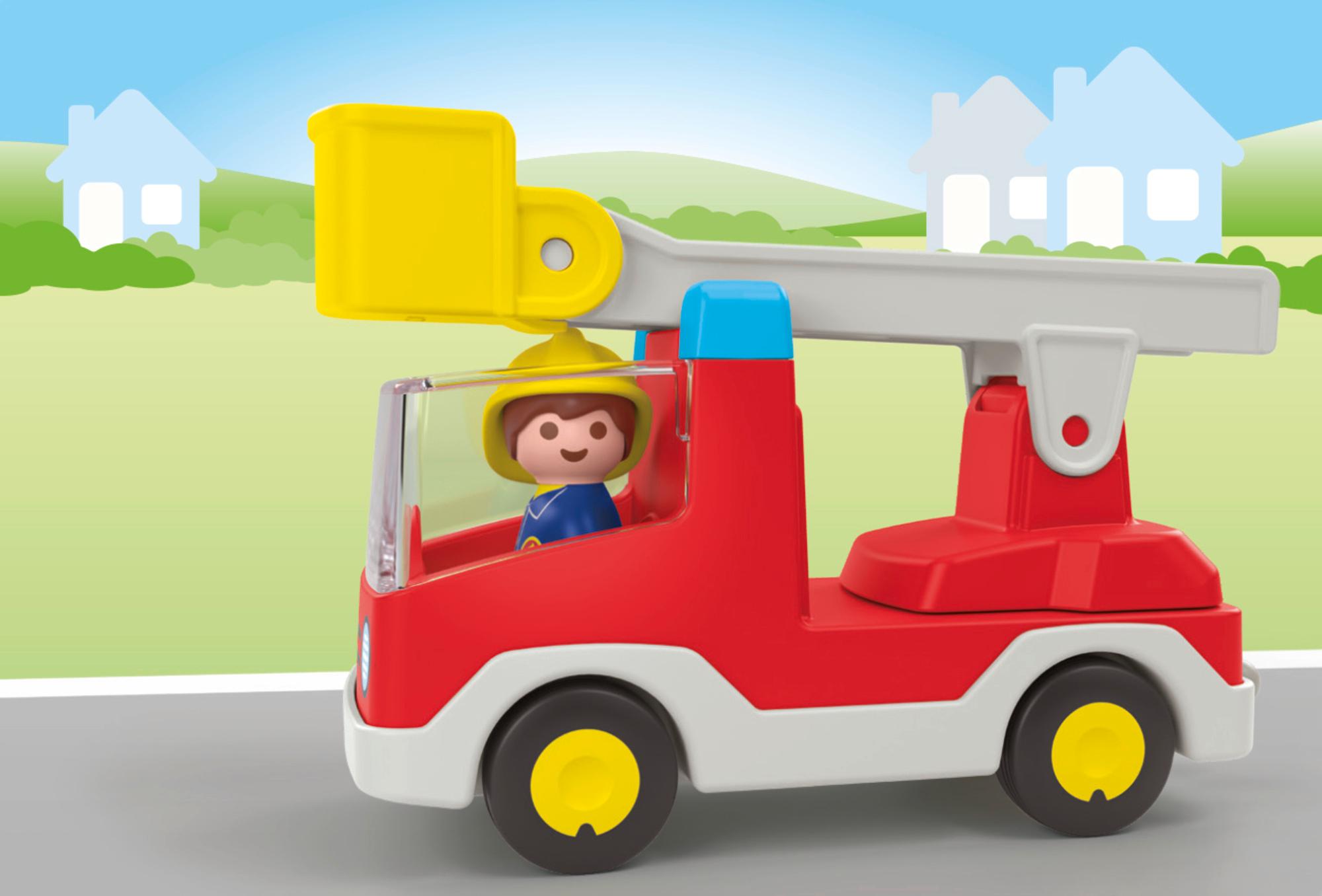 Produktbild PLAYMOBIL 71683 JUNIOR Feuerwehrleiterfahrzeug 5 von 7