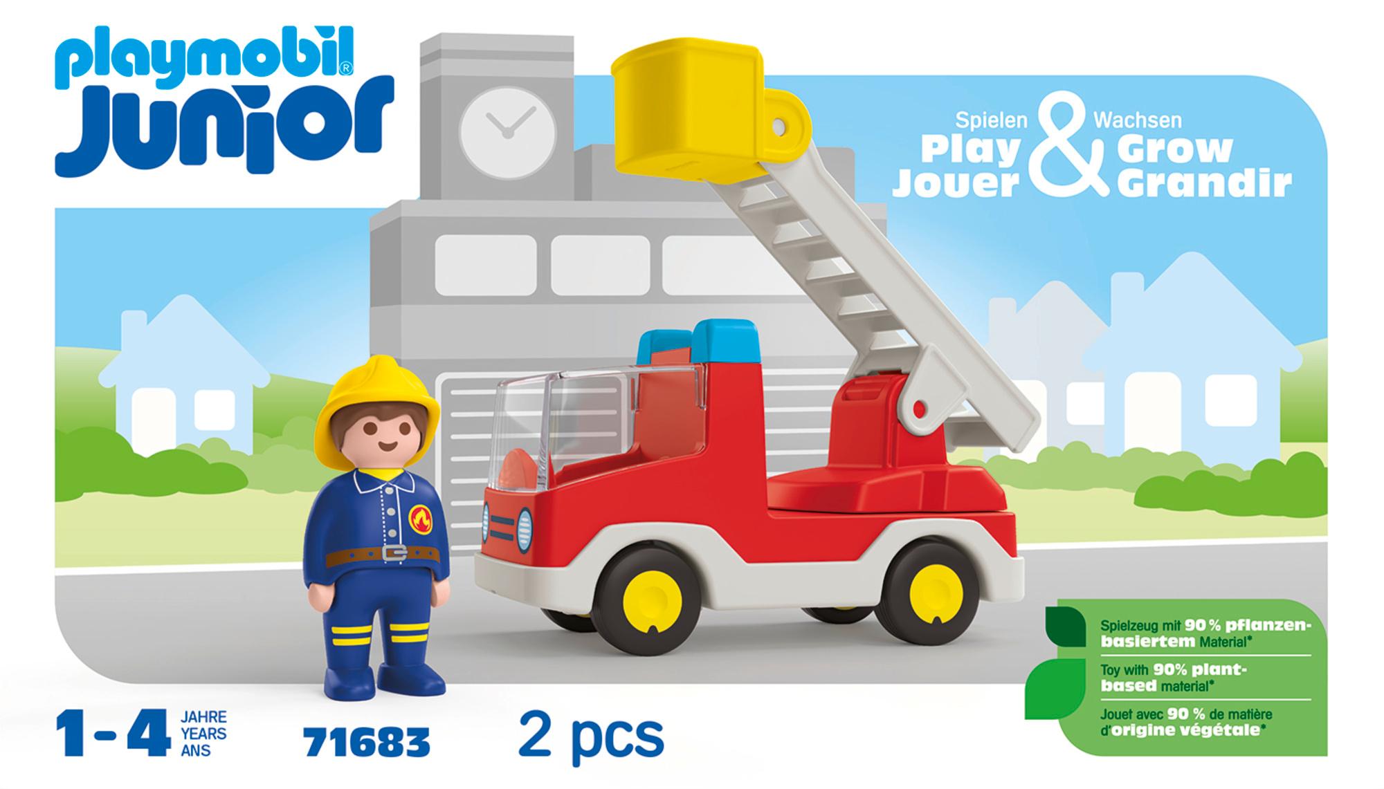 Produktbild PLAYMOBIL 71683 JUNIOR Feuerwehrleiterfahrzeug 3 von 7