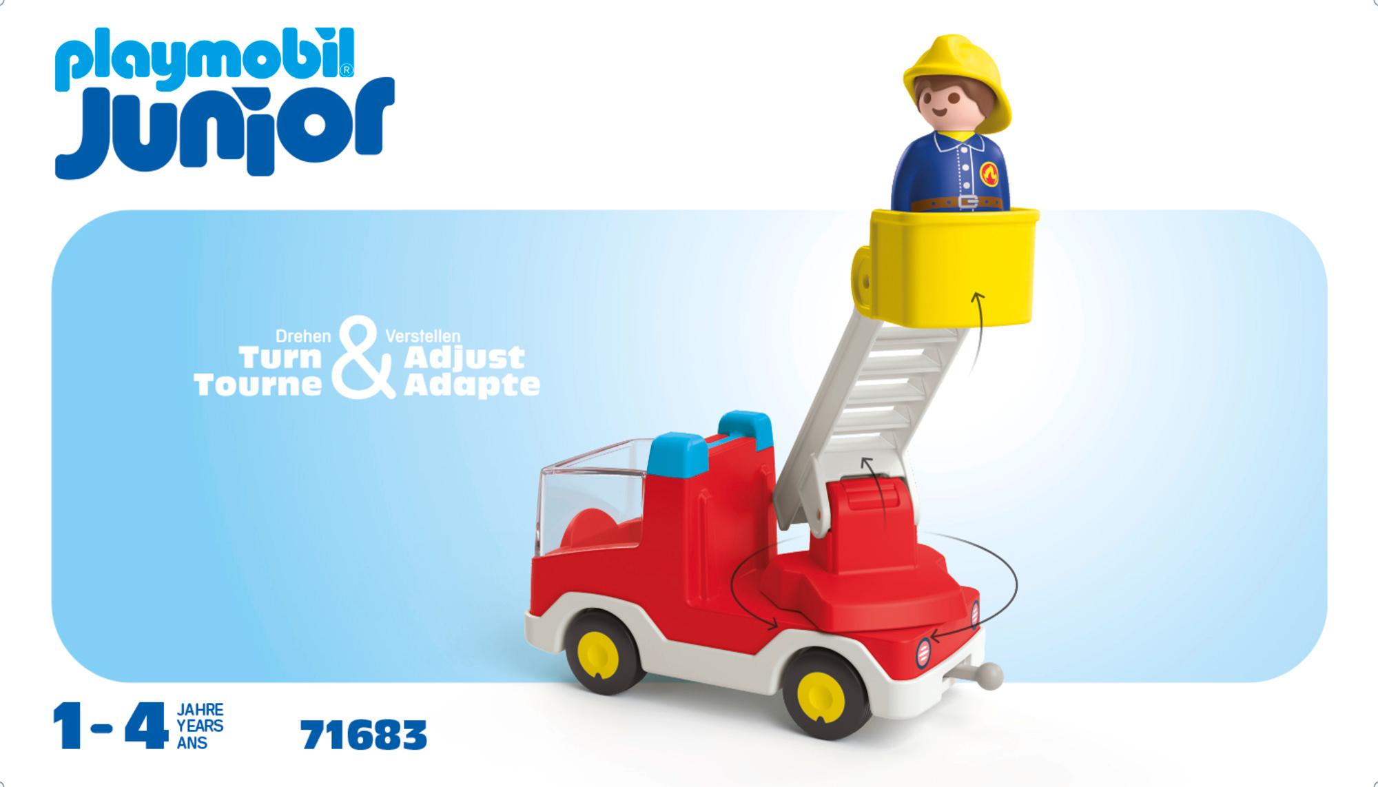 Produktbild PLAYMOBIL 71683 JUNIOR Feuerwehrleiterfahrzeug 2 von 7