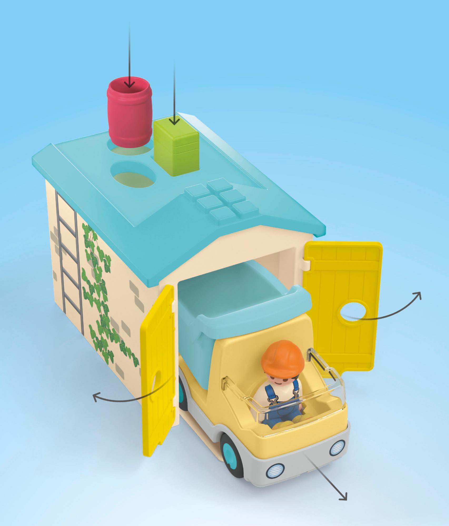 Produktbild PLAYMOBIL 71686 JUNIOR LKW mit Sortiergarage 6 von 7