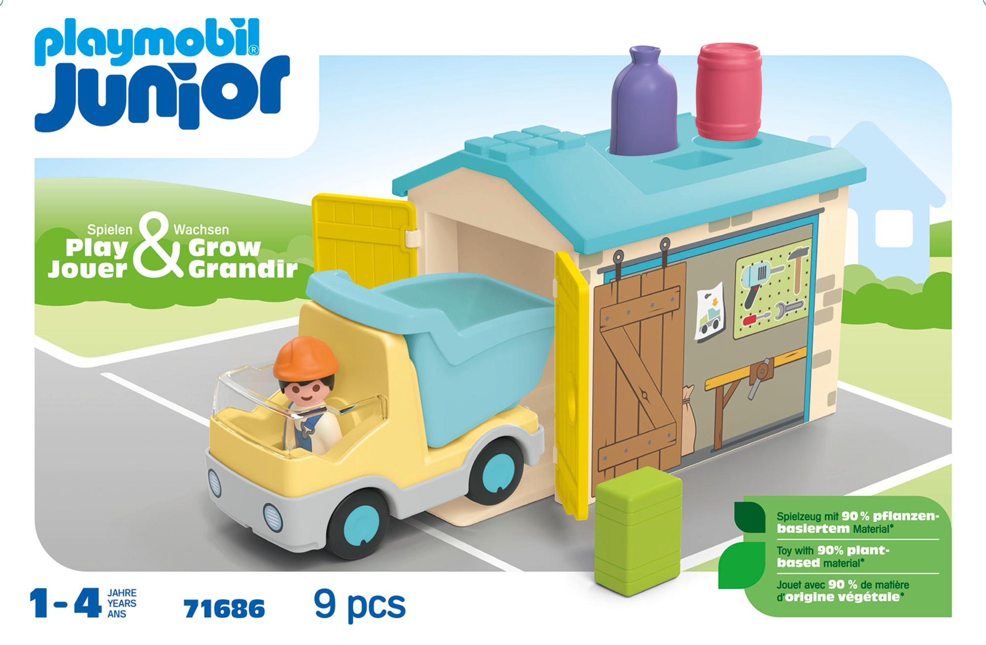 Produktbild PLAYMOBIL 71686 JUNIOR LKW mit Sortiergarage 3 von 7
