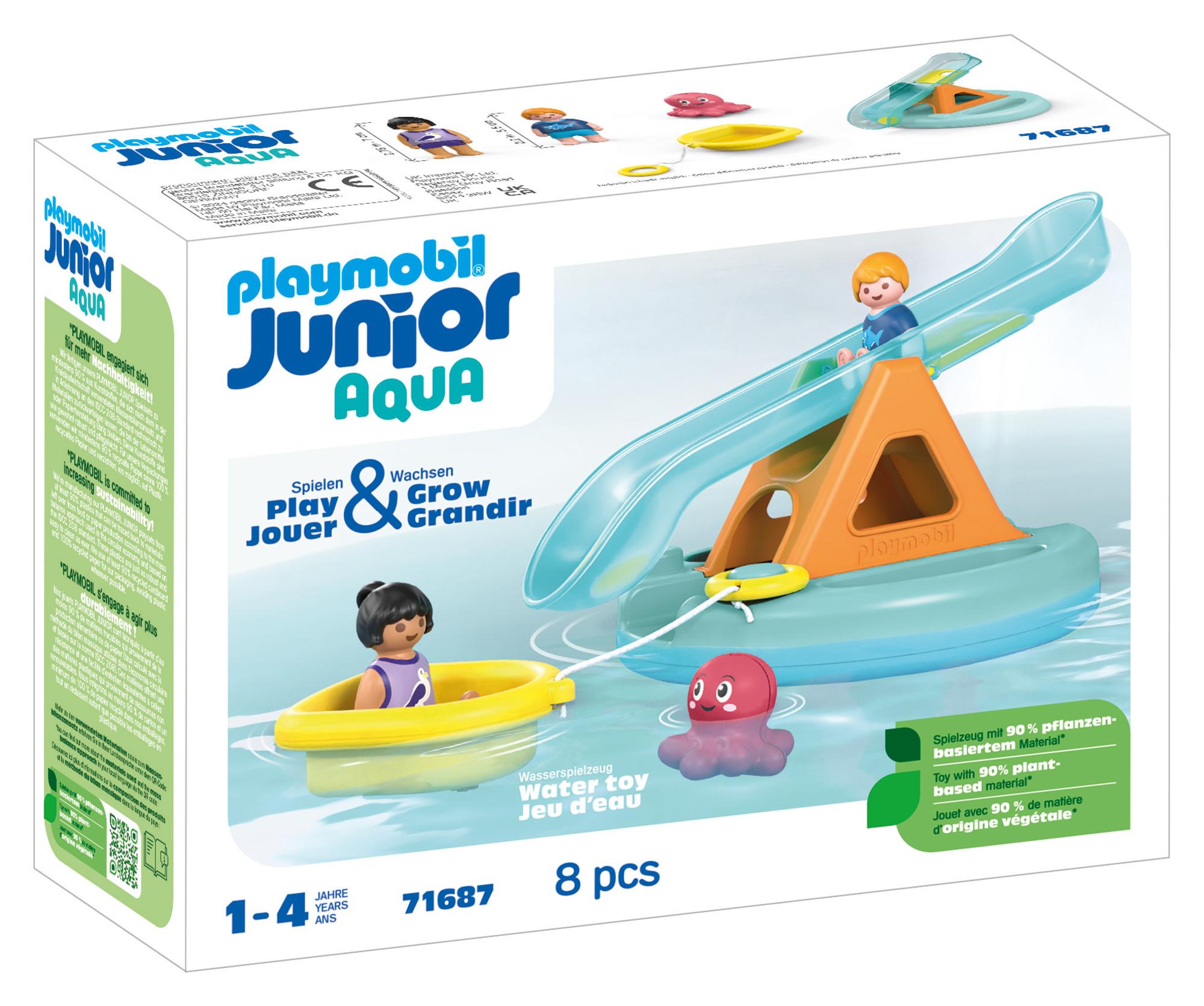 PLAYMOBIL 71687 JUNIOR Badeinsel mit Wasserrutsche