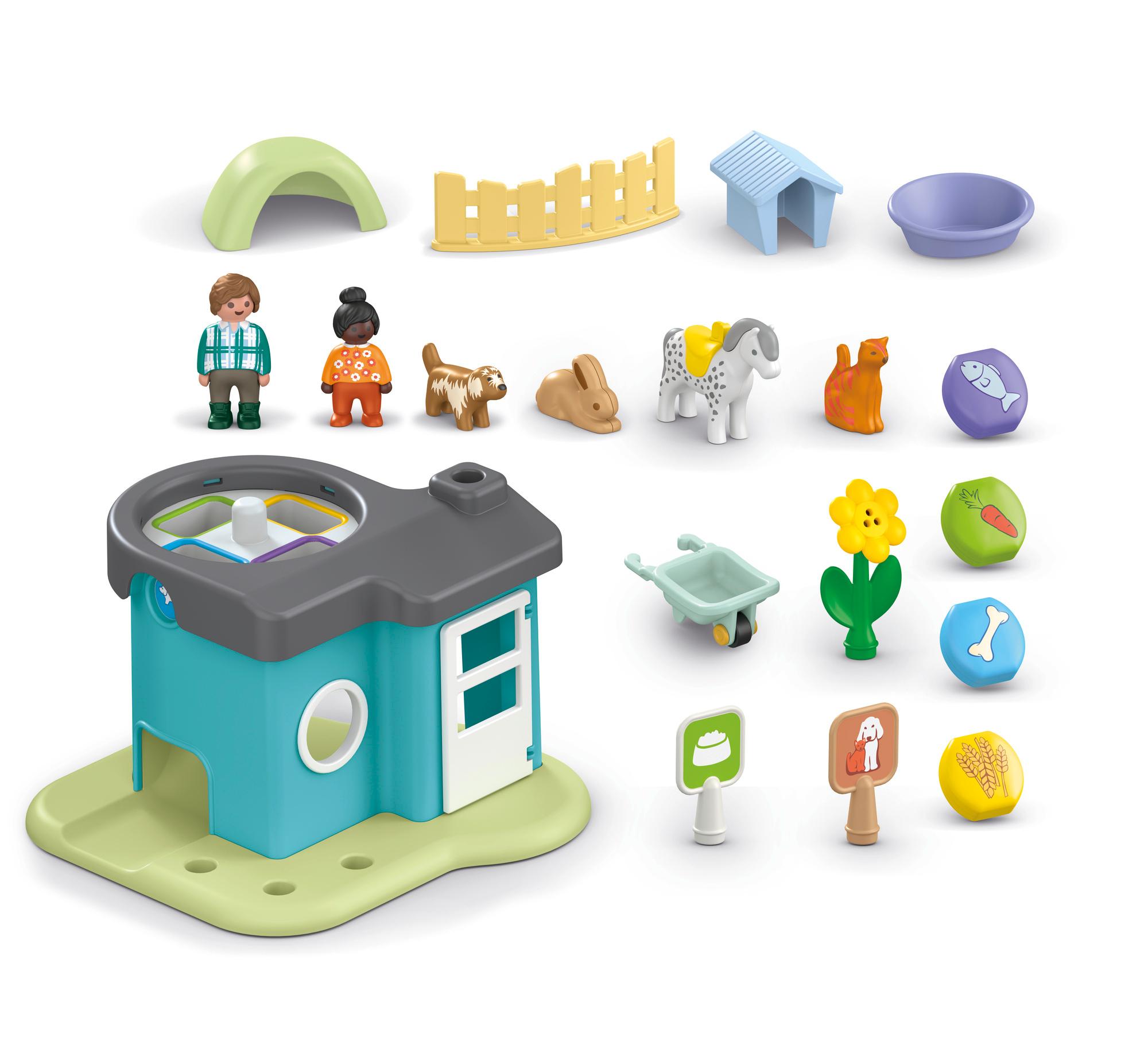 Produktbild PLAYMOBIL 71690 JUNIOR 1.2.3: Tierpension mit Futterspender 10 von 10