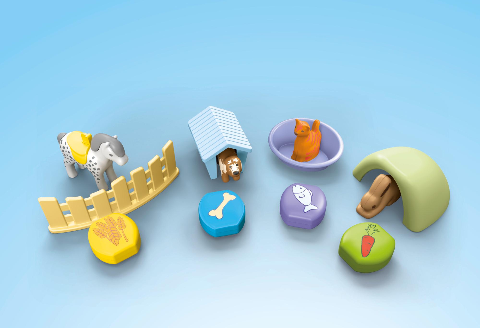 Produktbild PLAYMOBIL 71690 JUNIOR 1.2.3: Tierpension mit Futterspender 7 von 10